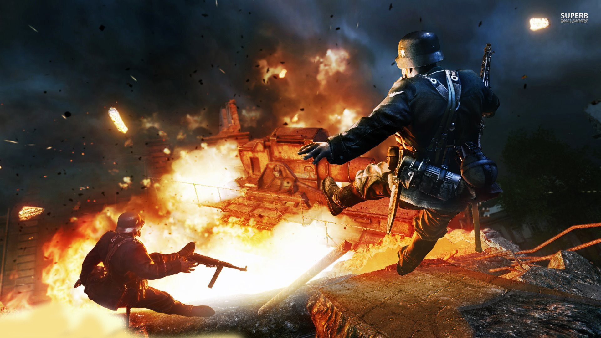 1080P, enemy, war, wwll, ww2, military, front, fighting, battle, shooter, HD Wallpaper