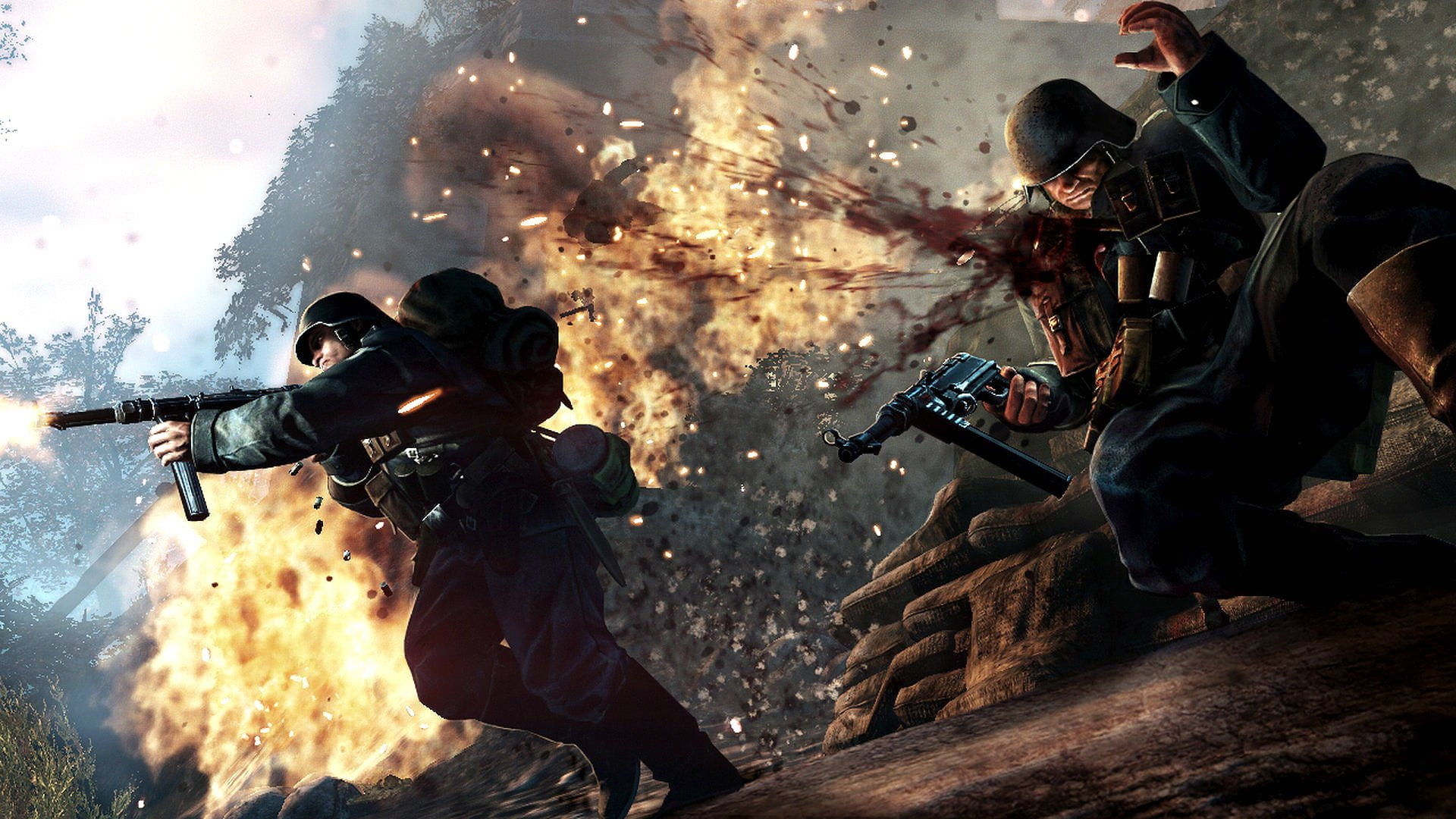 wwll, fighting, military, shooter, front, 1080P, ww2, enemy, battle, war, HD Wallpaper