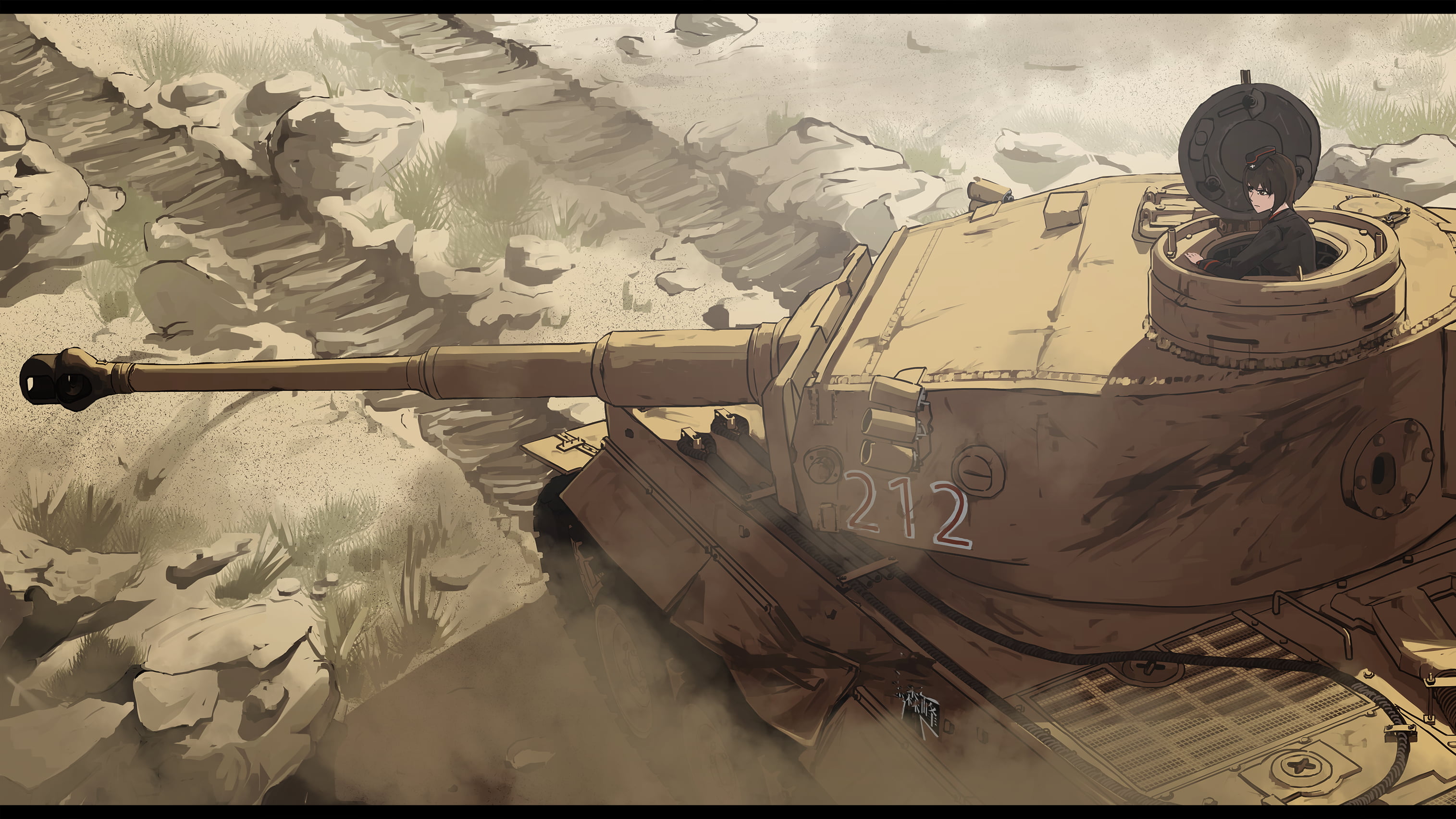 2K, tank, Tiger I, HD Wallpaper
