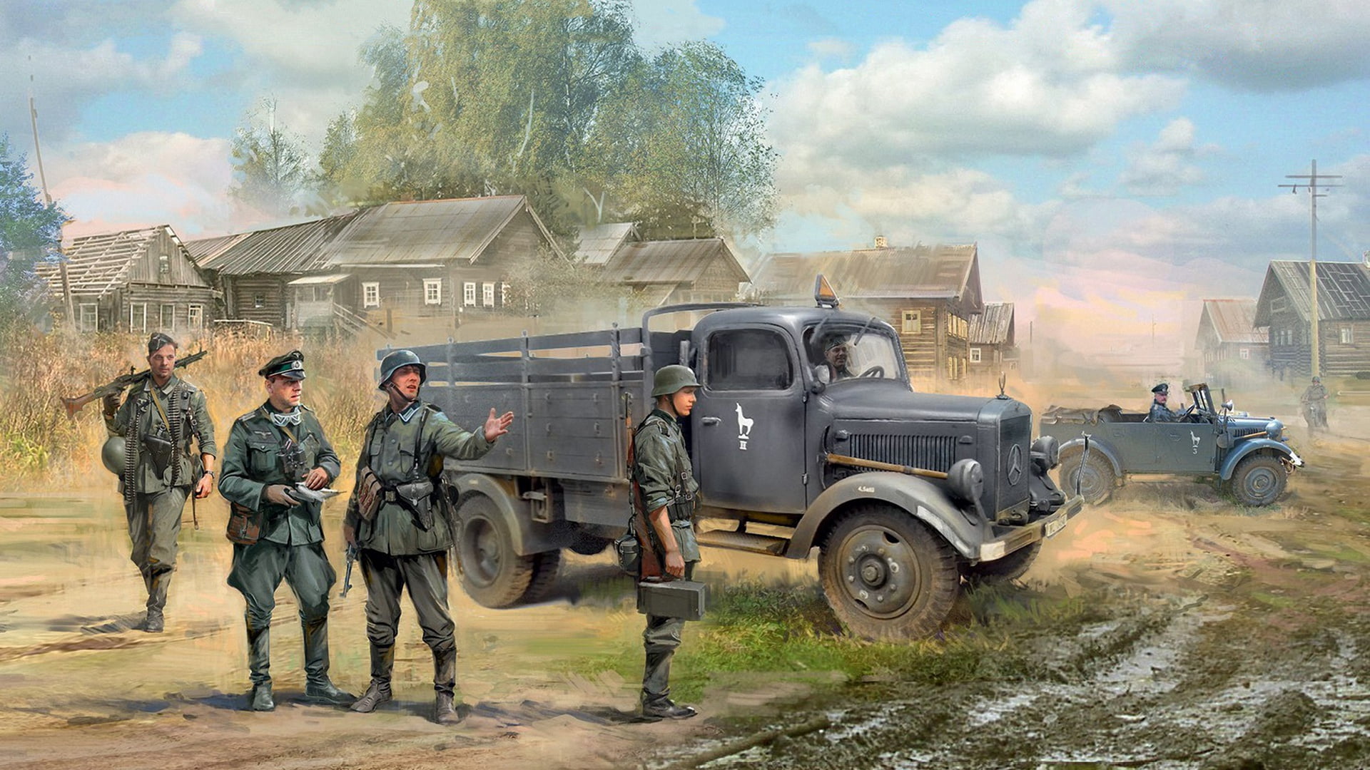Soldier, Wehrmacht, Military, Vehicle, 1080P, Artistic, HD Wallpaper