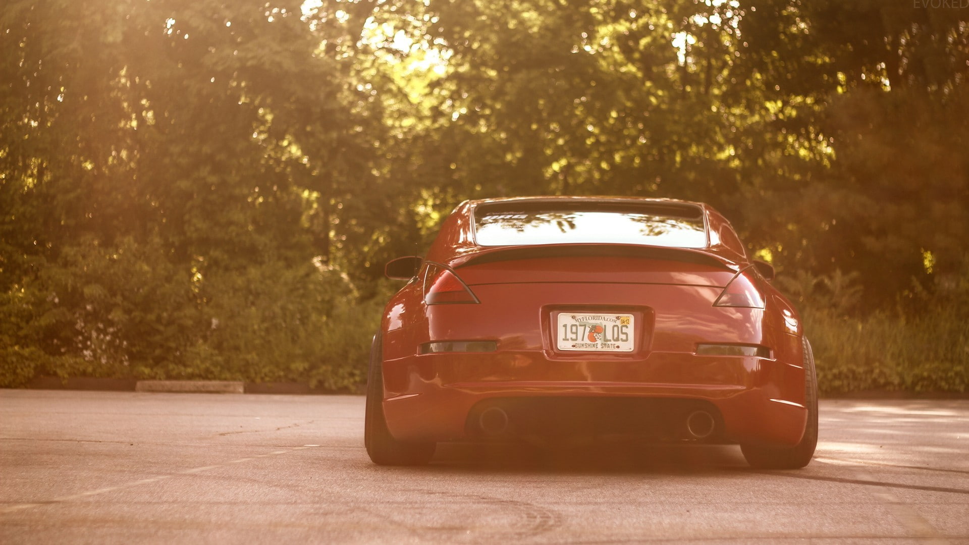 toy car, transportation, travel, motor vehicle, parking lot, road, toy, tuning, retro styled, 1080P, journey, Nissan 350Z, no people, mode of transportation, HD Wallpaper