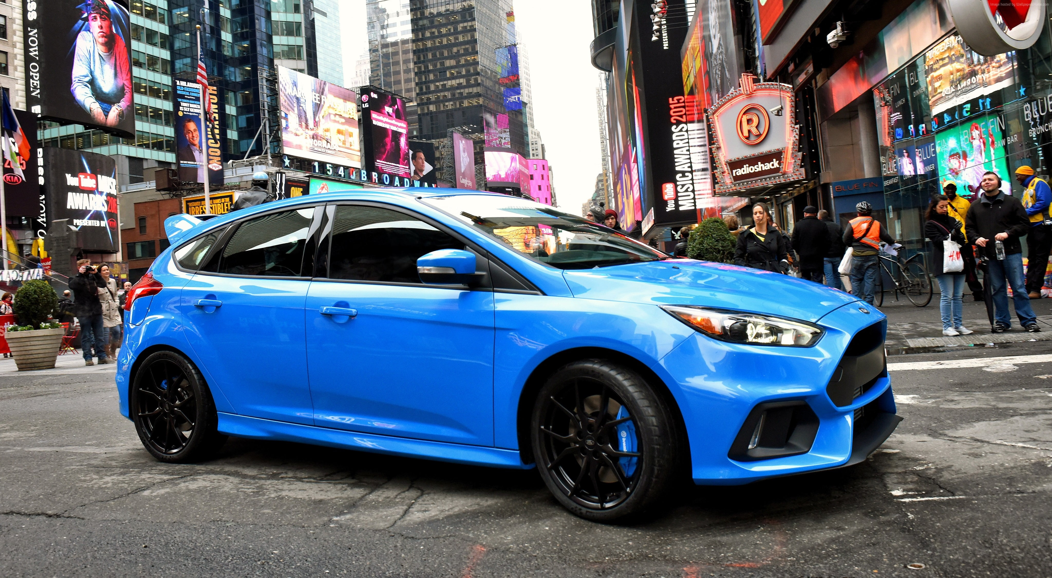 blue, car, text, city life, hatchback, group of people, 4K, built structure, road, city, on the move, motor vehicle, outdoors, travel, mode of transportation, HD Wallpaper