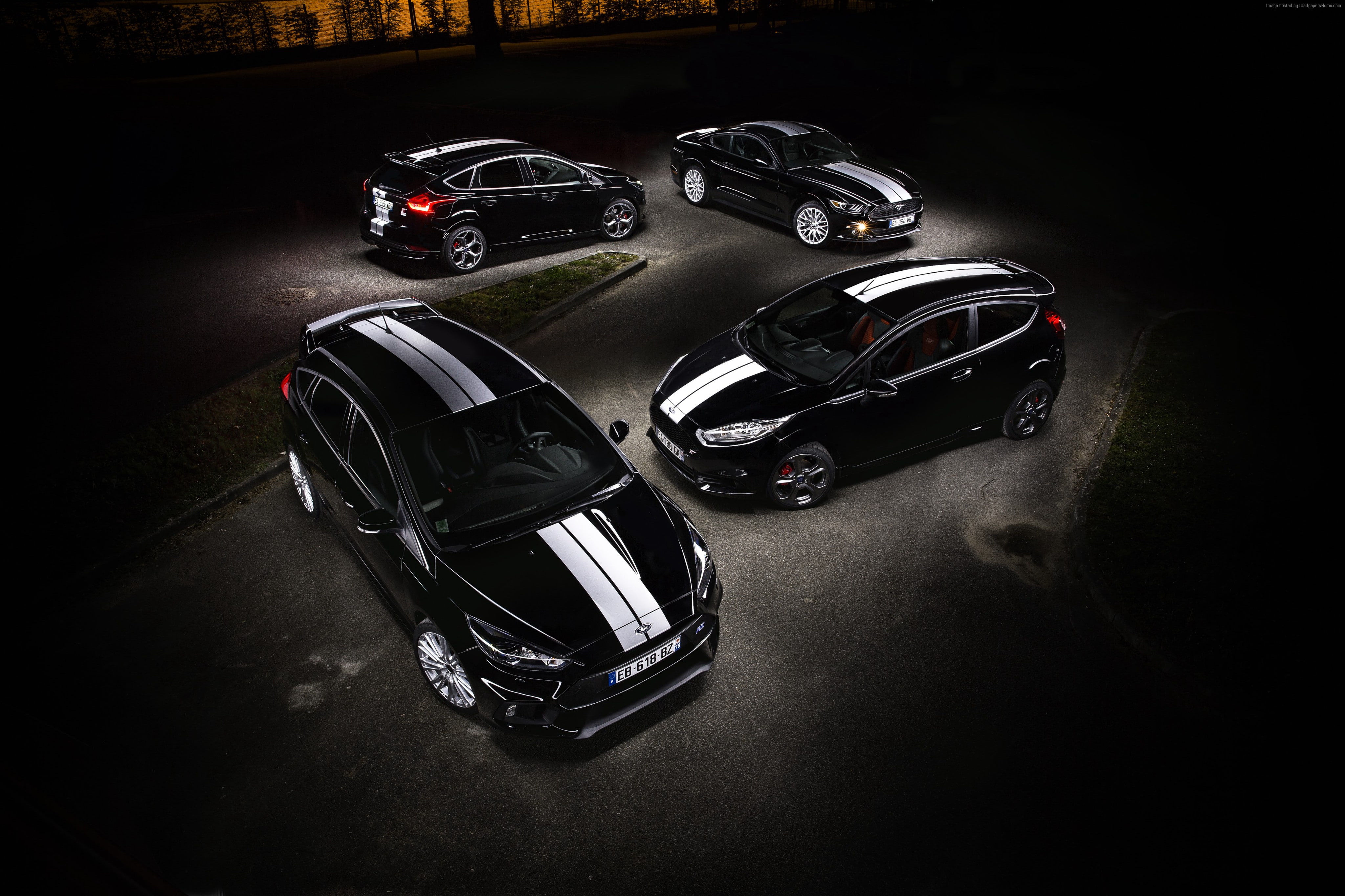 Ford Focus RS " Le Mans 50th Anniversary", limited edition, 4K, black, Le Mans, HD Wallpaper