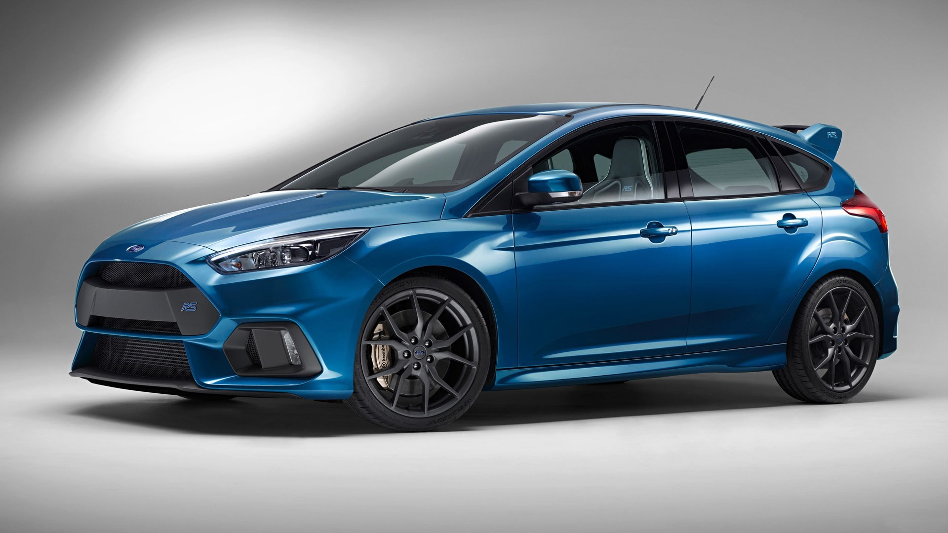 motor vehicle, modern, mode of transportation, shiny, silver colored, car, ford focus rs car blue cars, collectors car, convertible, 1080P, metal, studio shot, HD Wallpaper