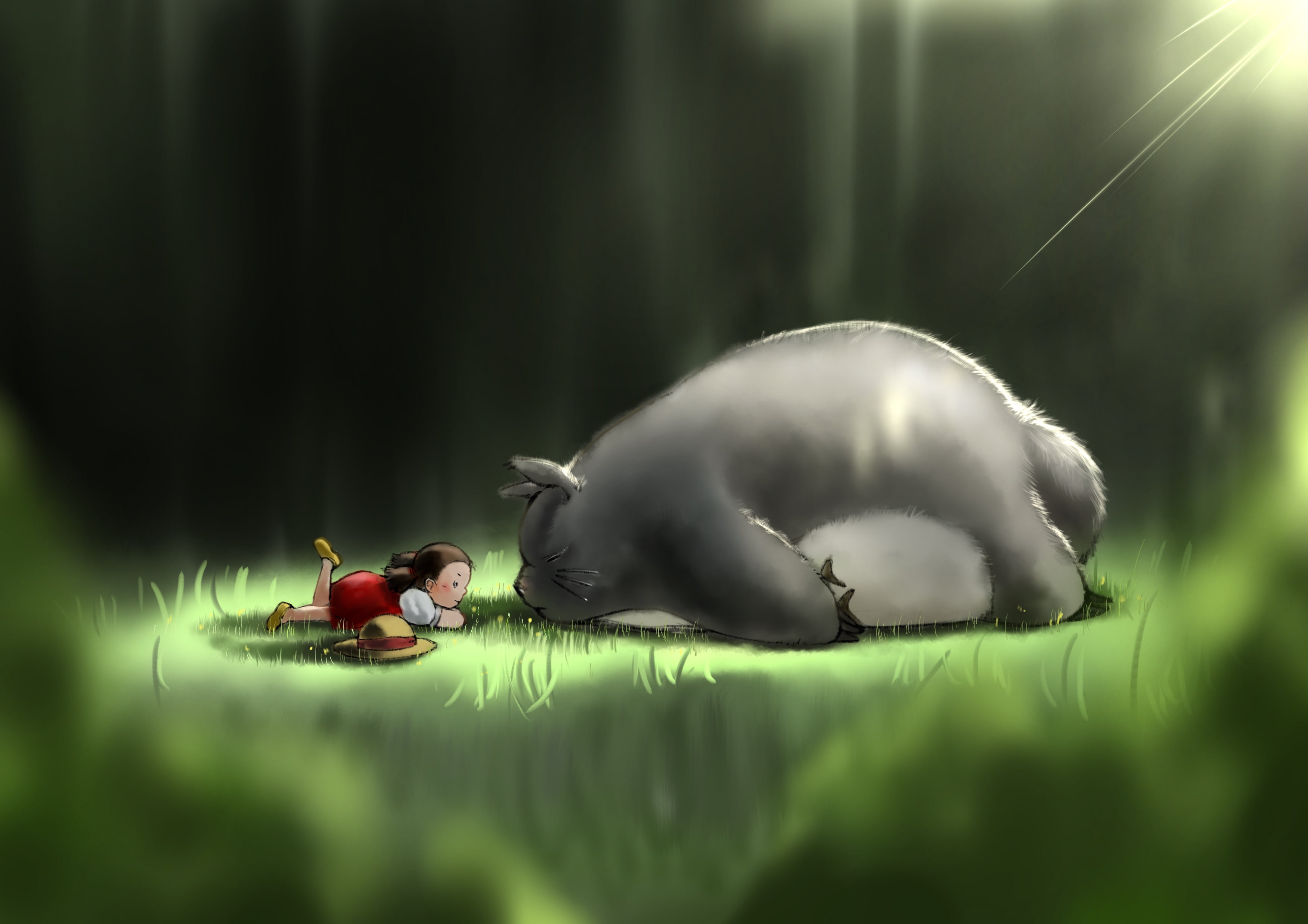 Mei Kusakabe, Totoro (My Neighbor Totoro), My Neighbor Totoro, 2K, Movie, HD Wallpaper
