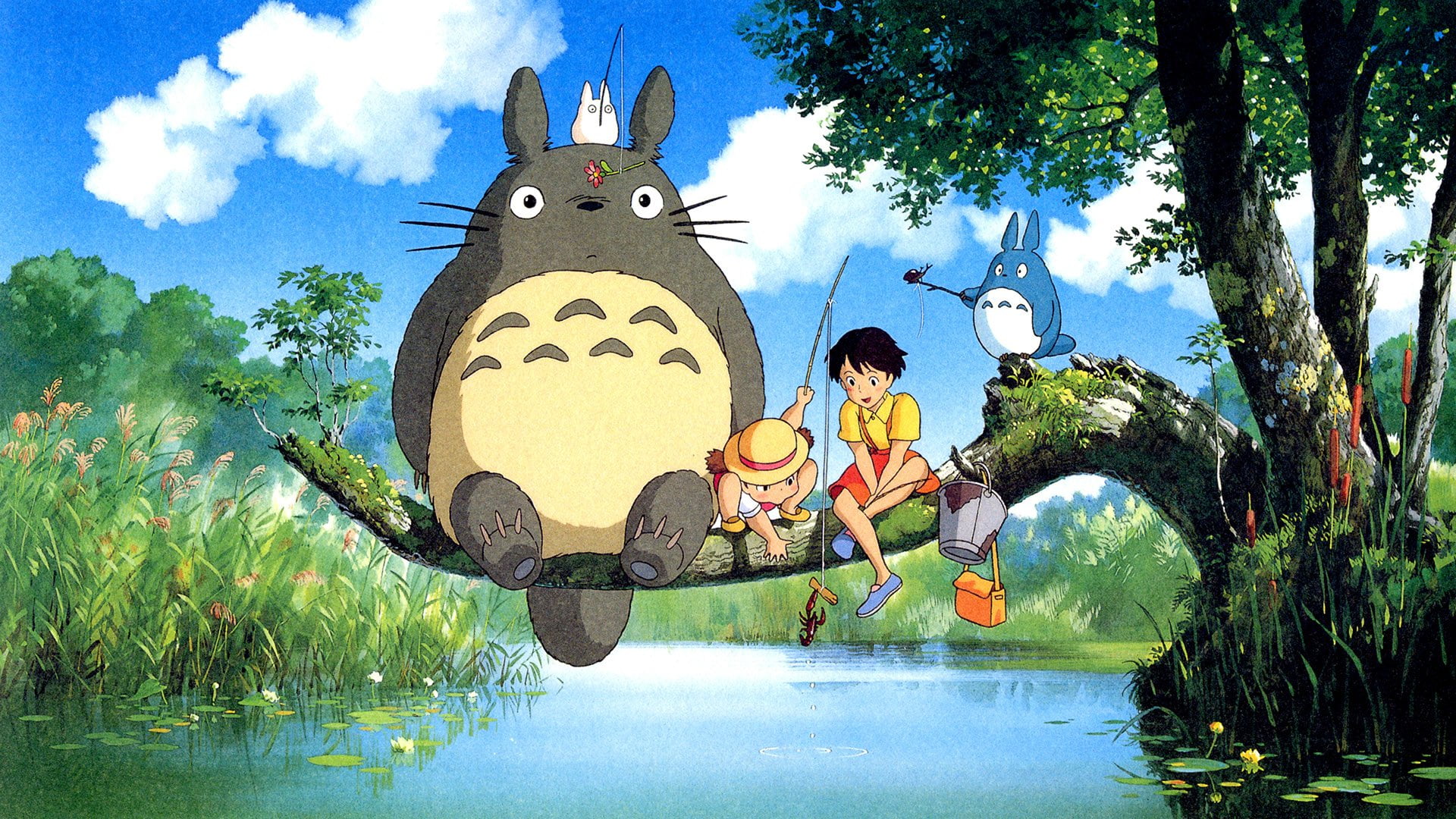 Satsuki Kusakabe, 1080P, one person, nature, representation, sky, tree, sunlight, lifestyles, males, Mei Kusakabe, Movie, full length, Mini Totoro (My Neighbor Totoro), HD Wallpaper