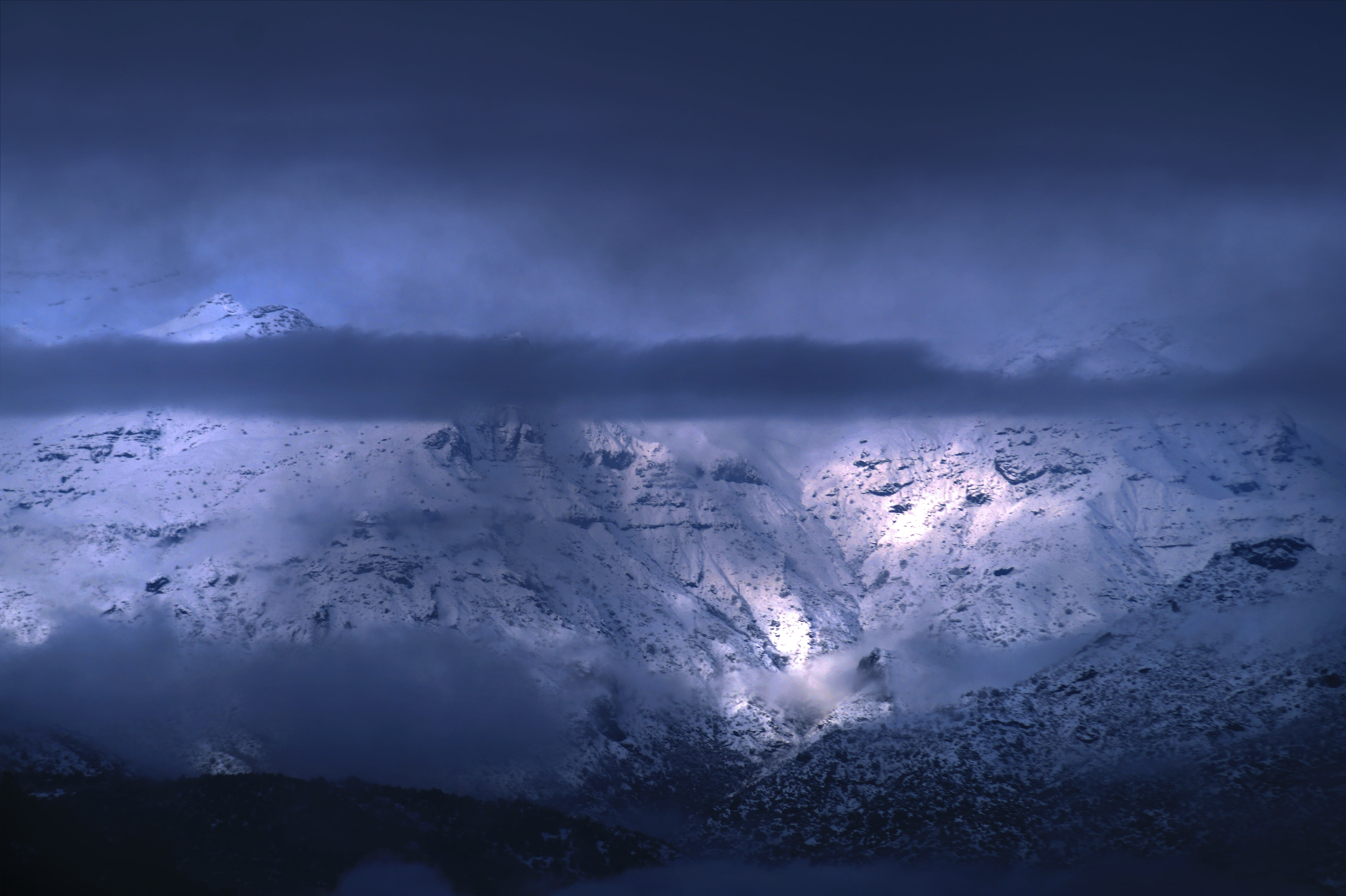 field, scenics - nature, night, non-urban scene, mountain, dark, mountain range, mountains, nature, rocks, scenics, time, dramatic sky, outdoors, cloud - sky, HD Wallpaper