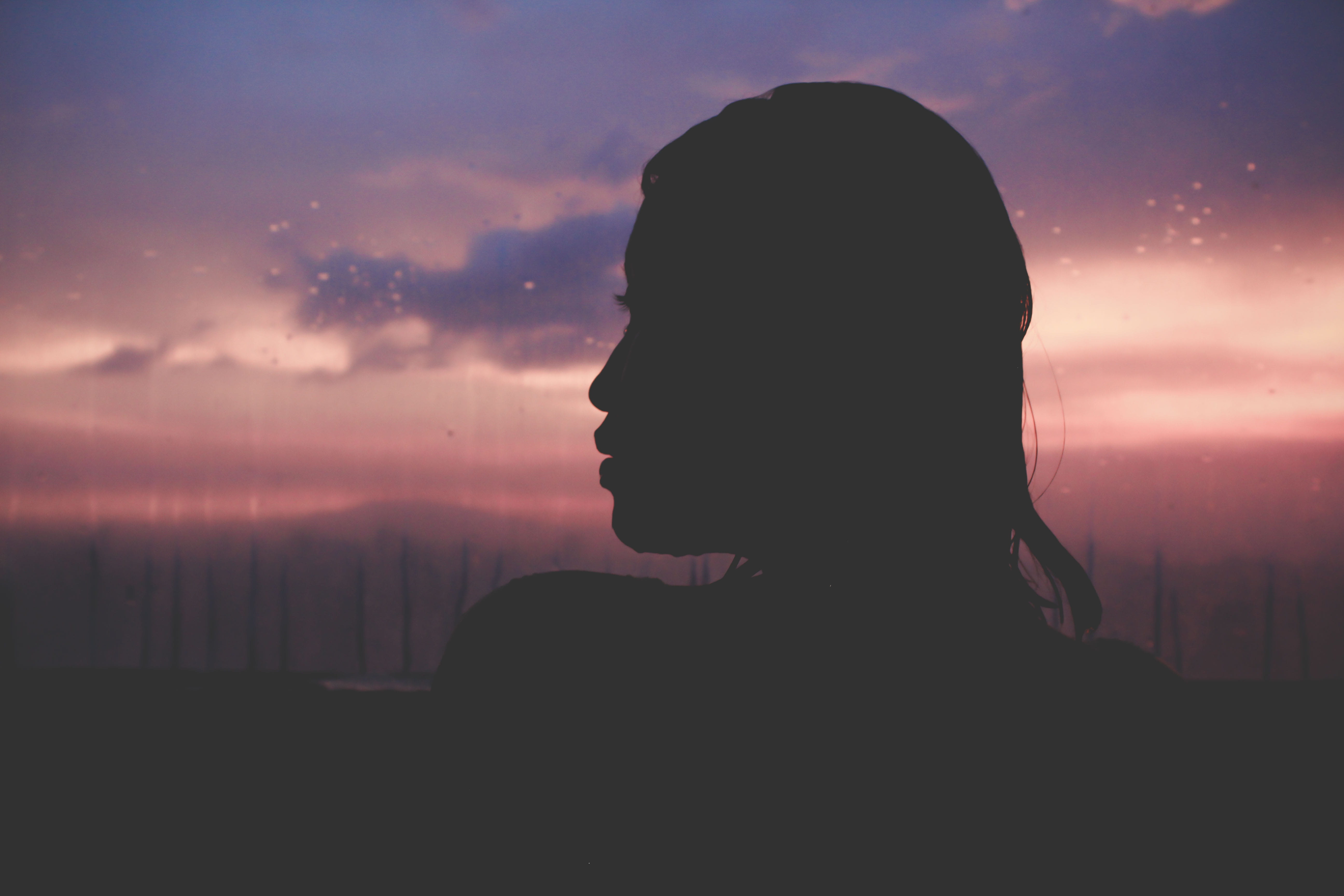 vacation, summer, fog, person, silhouette, young adult, silhouette girl, leisure activity, dramatic, face, woman, portrait, sidewards, lifestyles, standing, HD Wallpaper