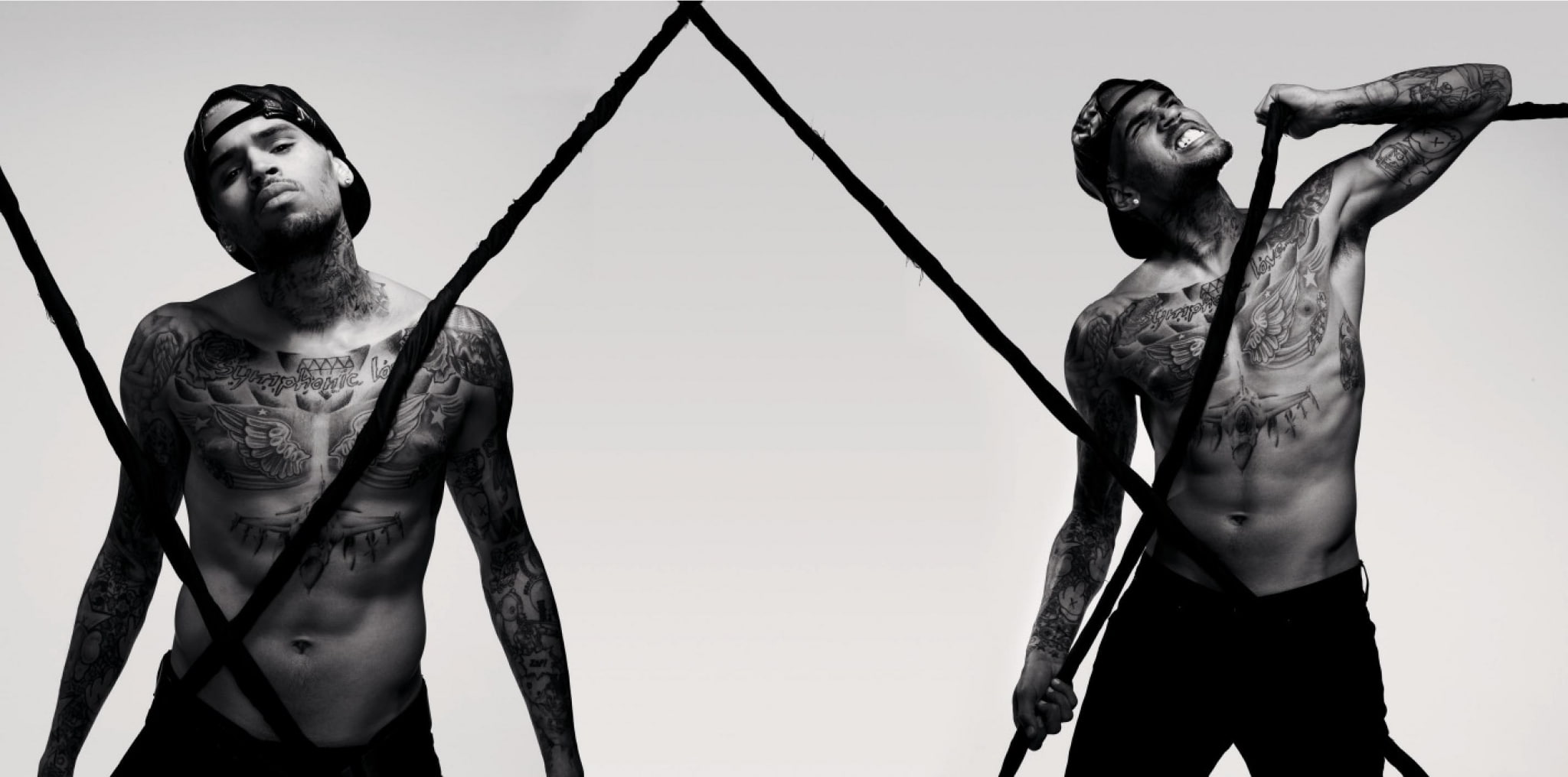 leisure activity, young men, shirtless, young adult, masculinity, body paint, abdominal muscle, front view, people, men, standing, chris brown themed  for desktops, HD Wallpaper