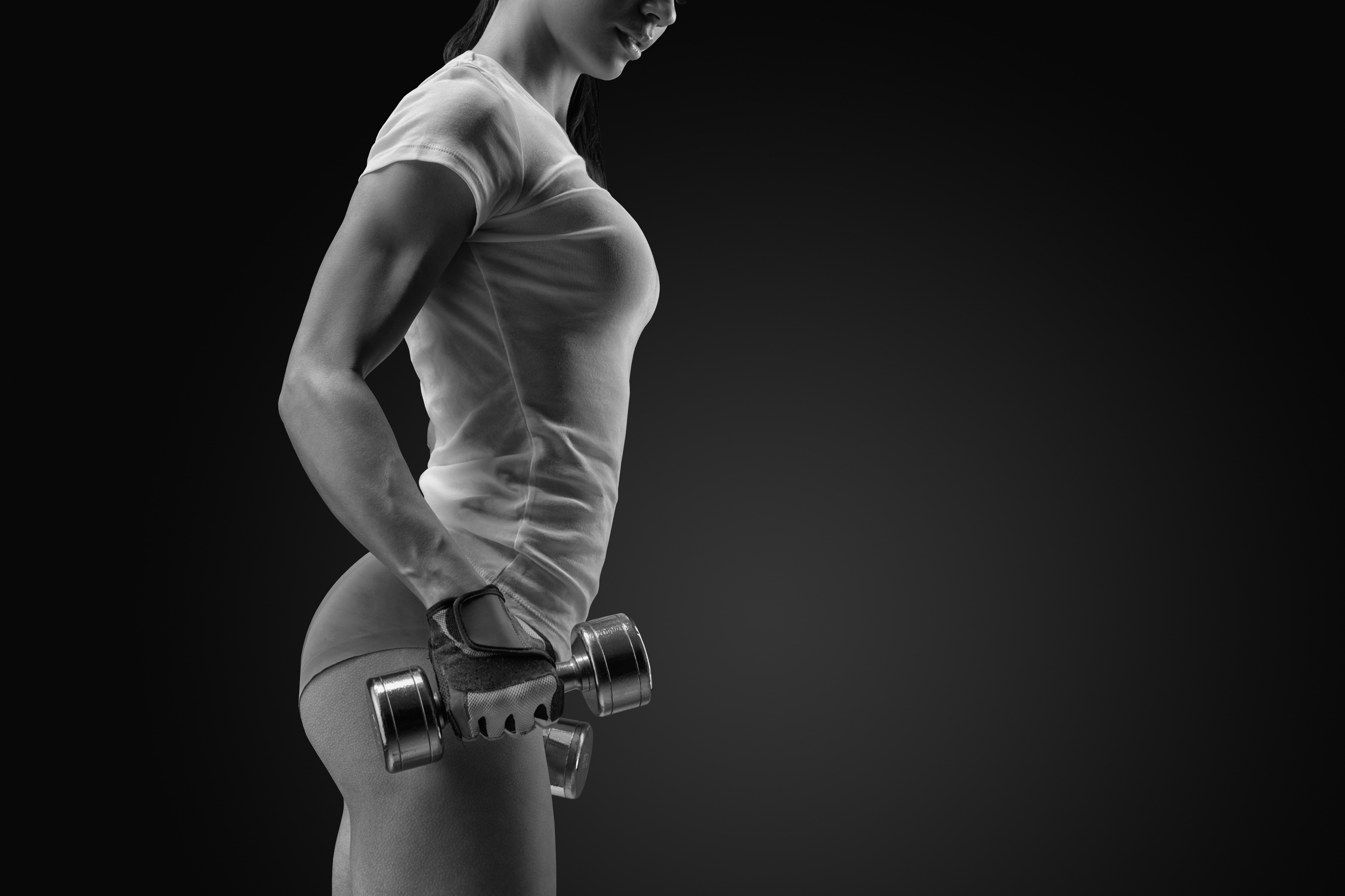 dumbbells, abs, 8K, healthy food, diet, fitness, exercise, HD Wallpaper