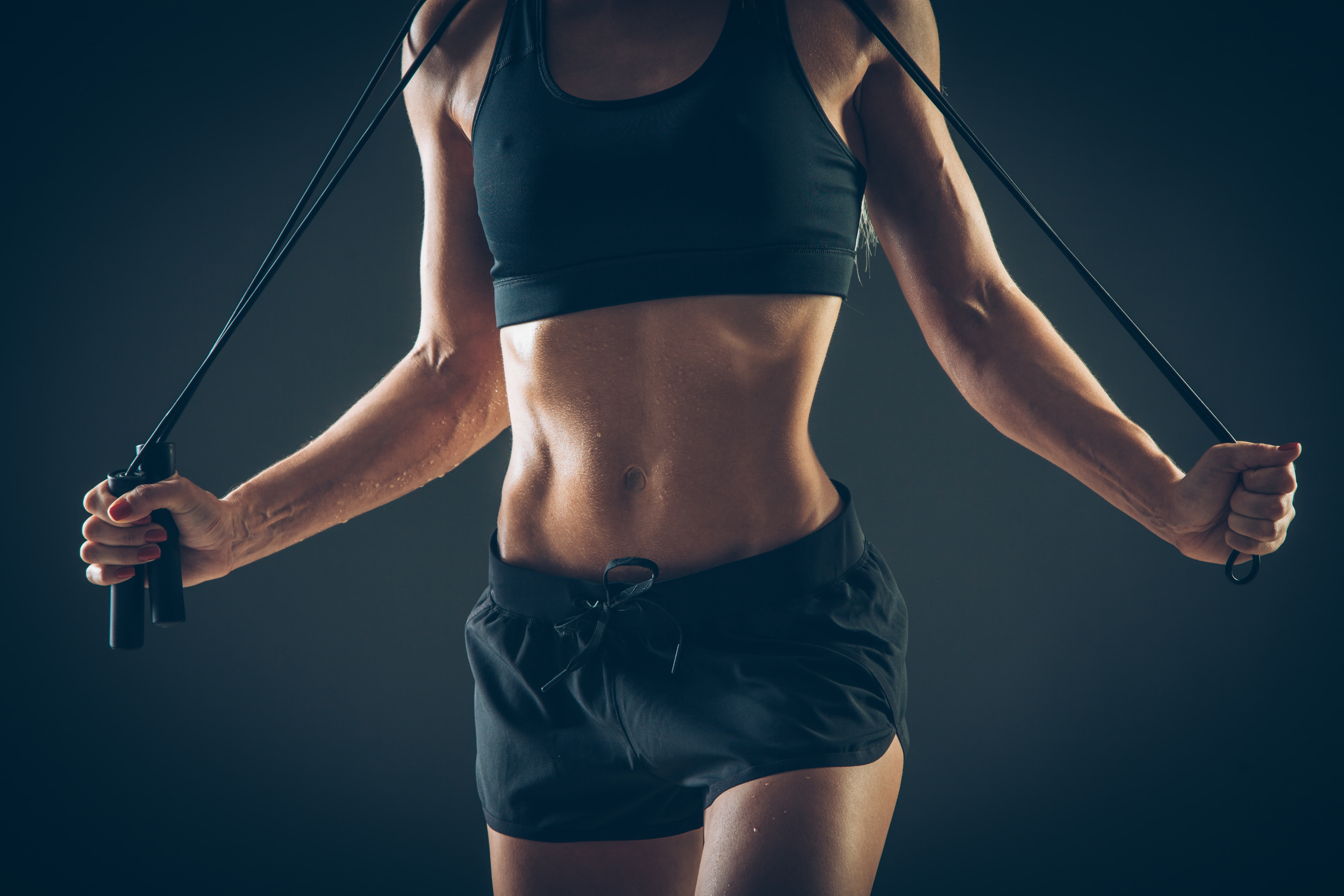 jump rope, sportswear, transpiration, 5K, fitness, HD Wallpaper