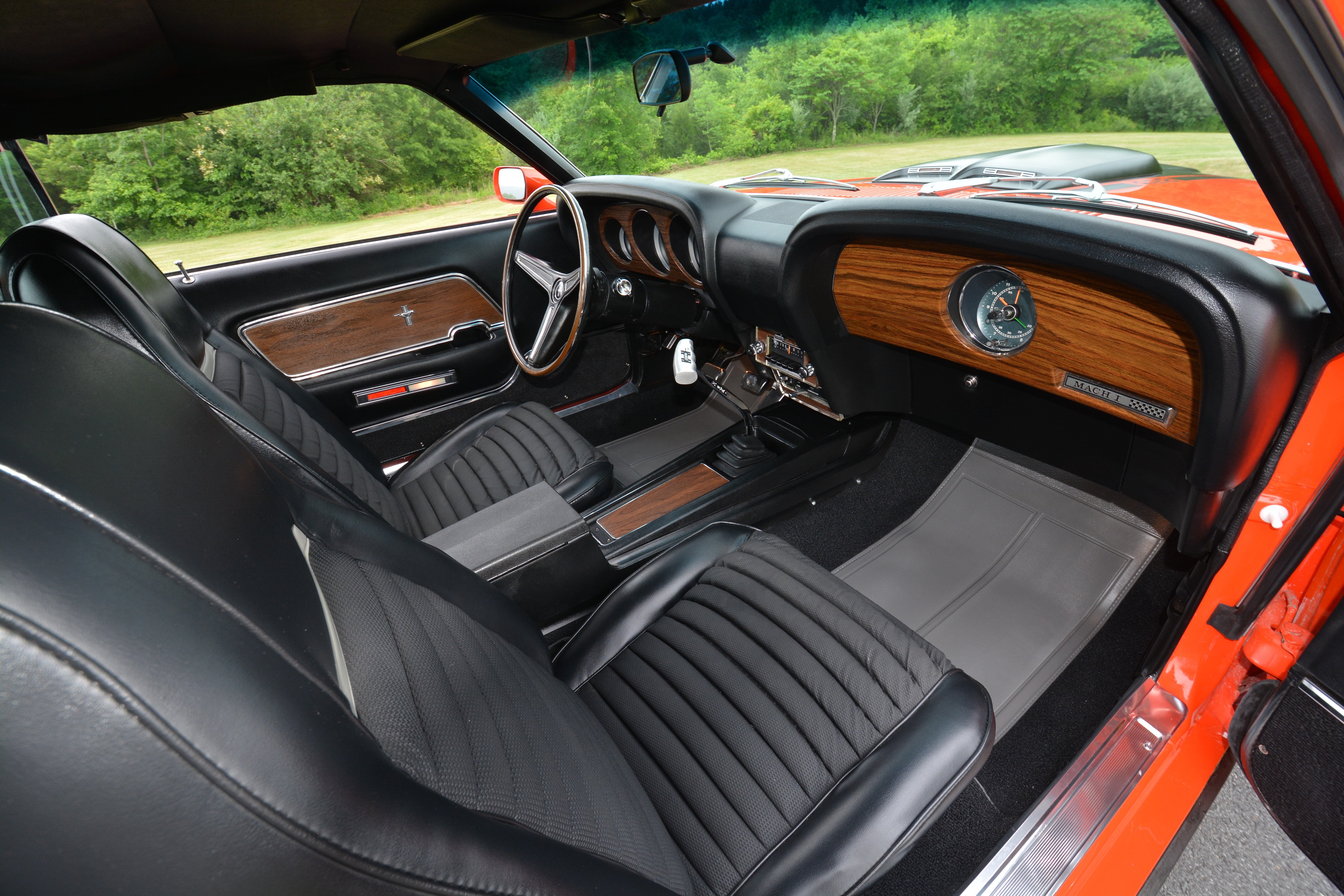 classic, original, old, fastback, ford, mustang, mach-1, muscle, 5K, 1970, interior, usa, HD Wallpaper