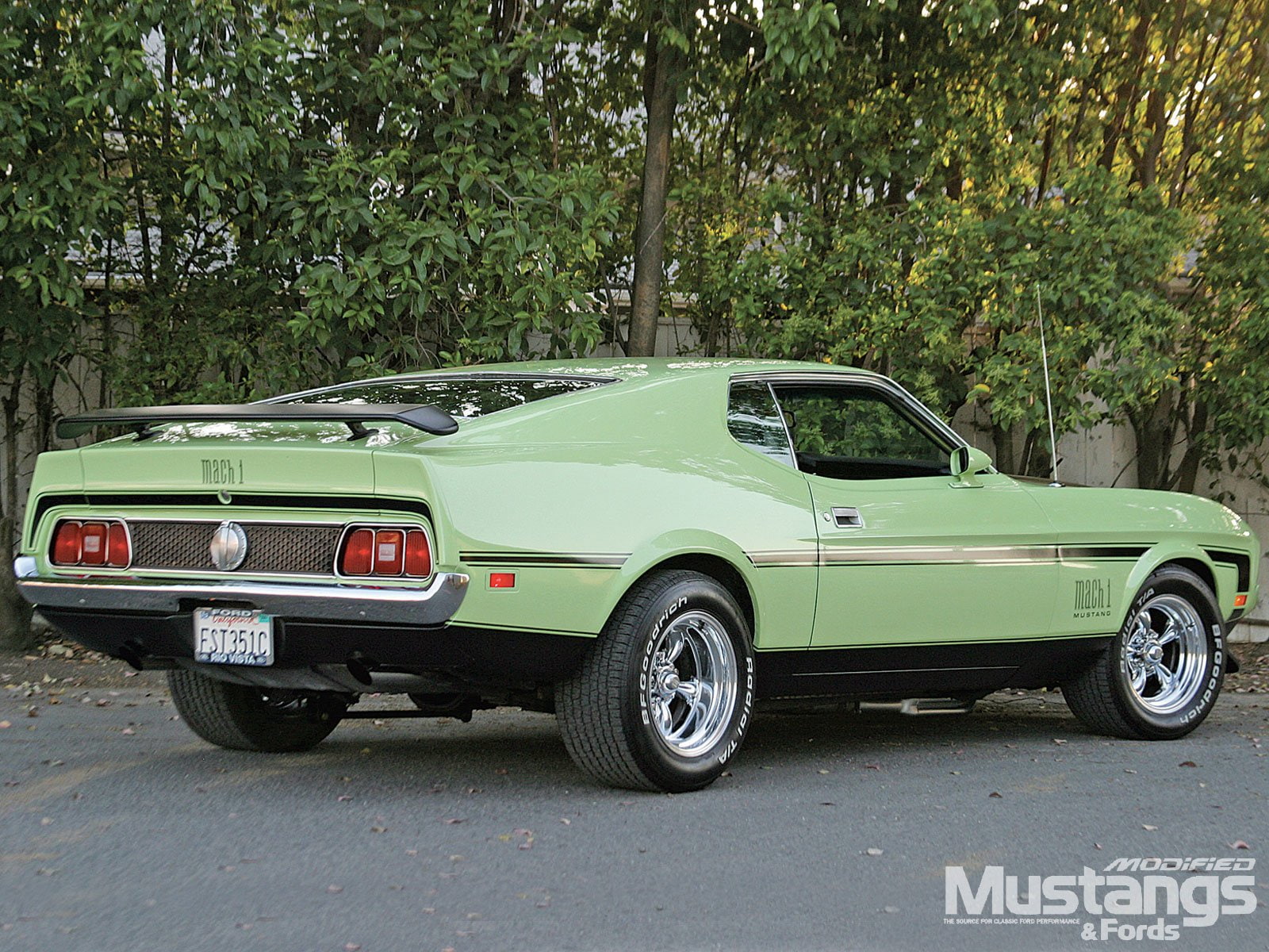 Fastback, 720P, Muscle Car, Ford, Ford Mustang Mach 1, Green Car, Classic Car, HD Wallpaper