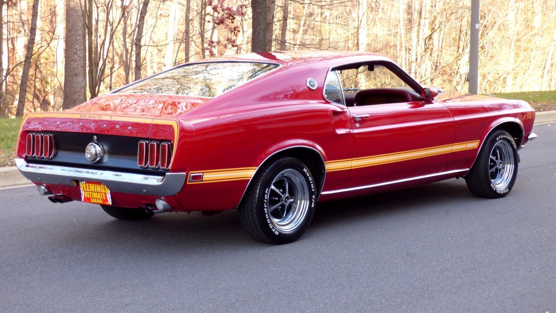 Ford, Fastback, Red Car, Ford Mustang Mach 1, Muscle Car, Car, 1080P, HD Wallpaper