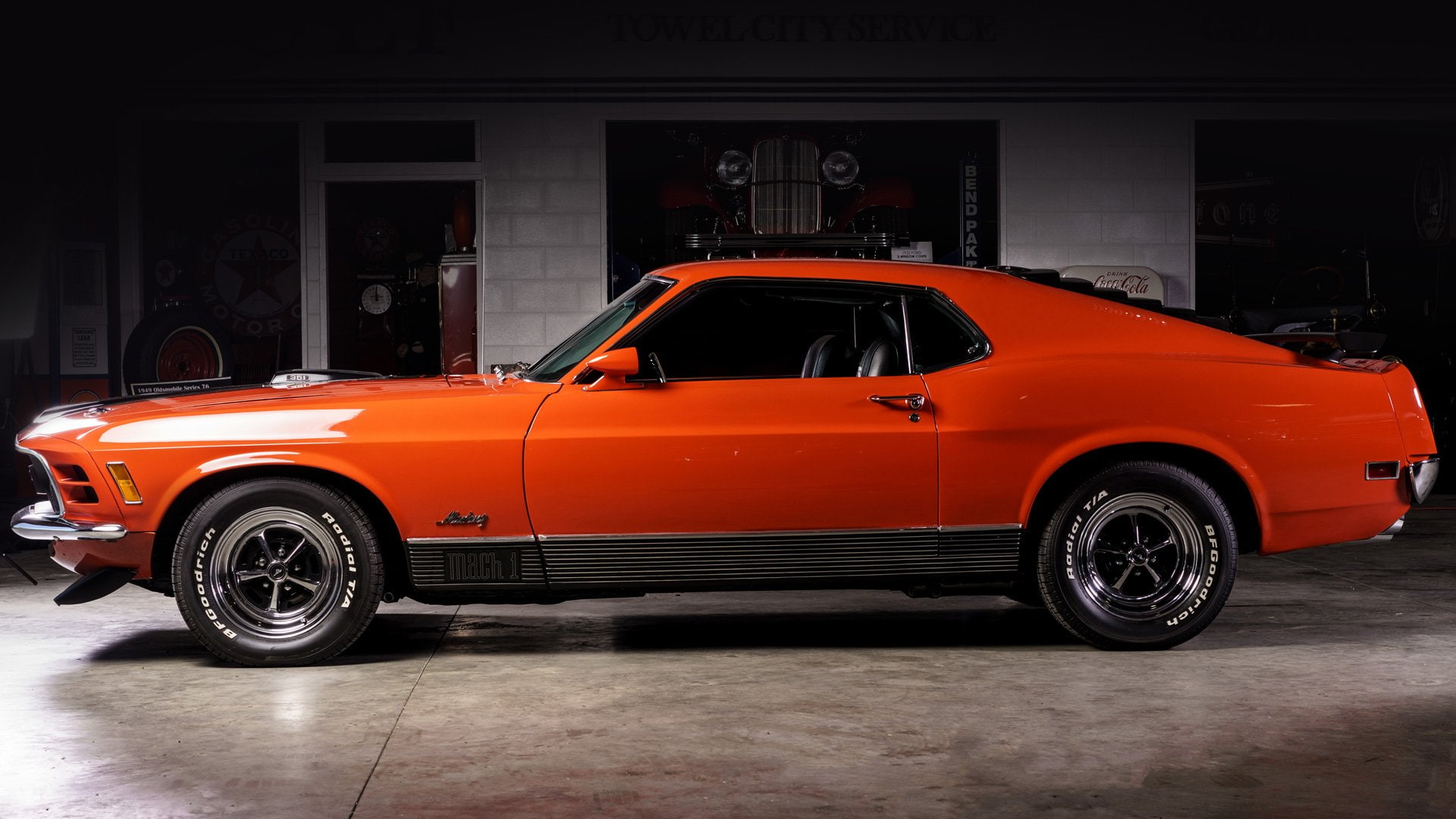 Ford, 1080P, Fastback, Muscle Car, Car, Red Car, Ford Mustang Mach 1, HD Wallpaper