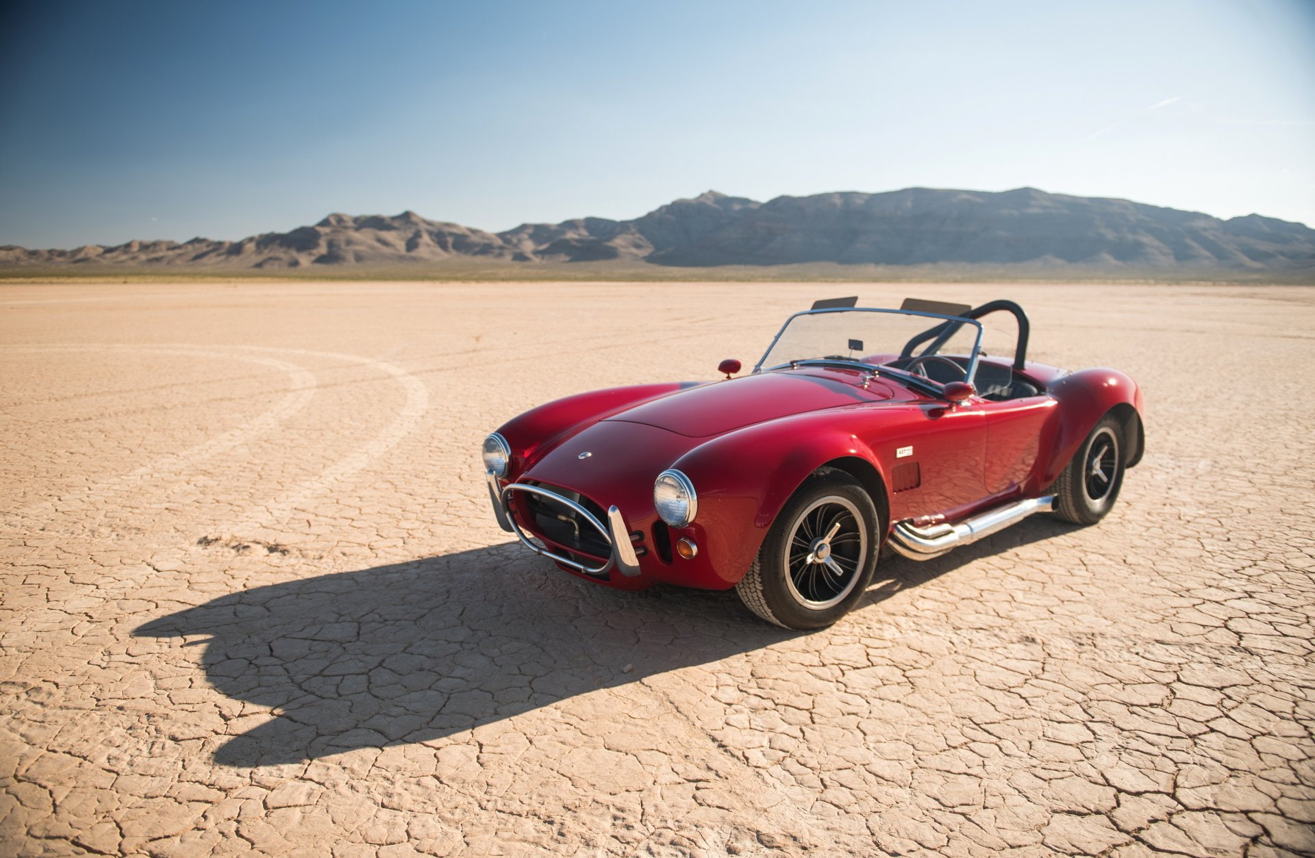Vehicle, 1080P, Red Car, Car, Desert, Vehicles, AC Cobra, Sport Car, HD Wallpaper