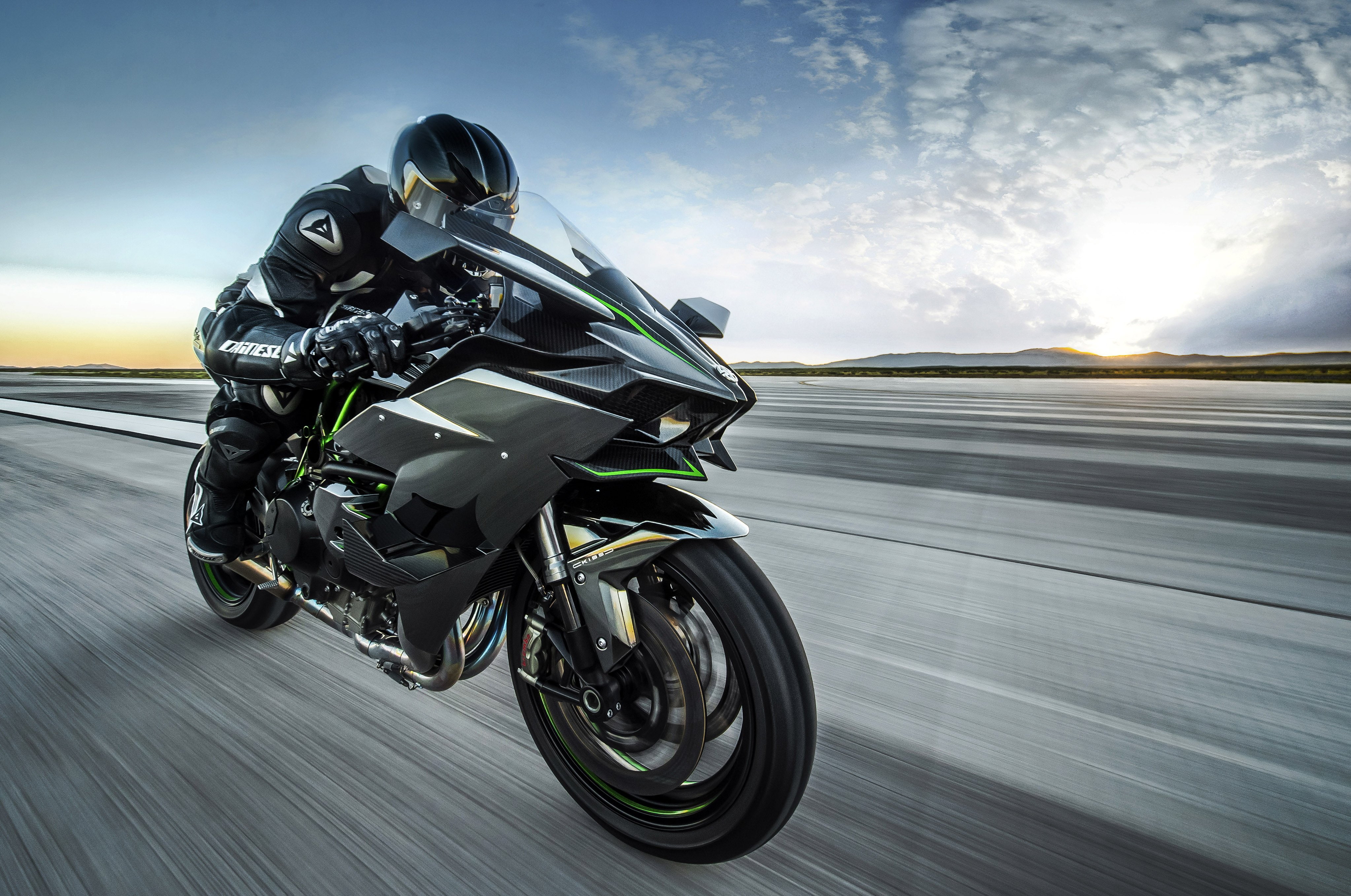 muscle, kawasaki, ninja, bike, motorcycle, superbike, motorbike, 4K, HD Wallpaper