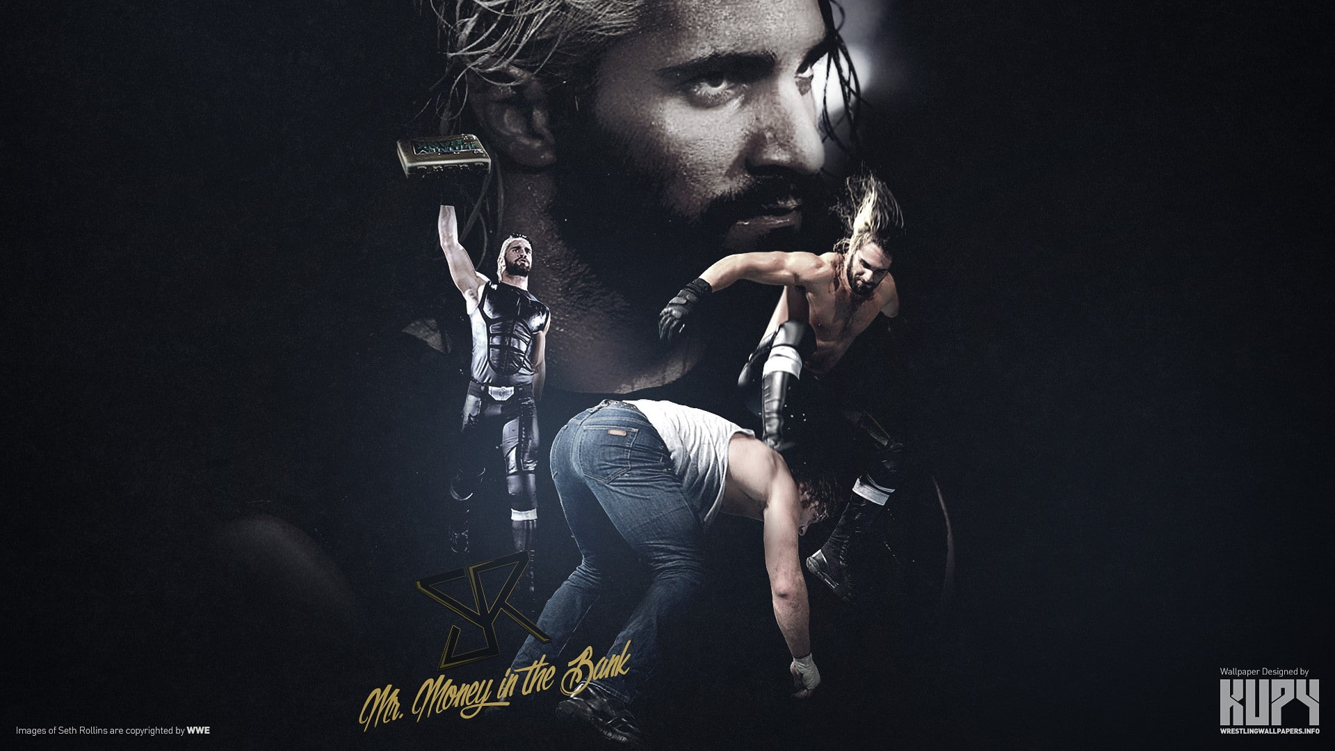 WWE, 1080P, wrestling, Seth Rollins, HD Wallpaper