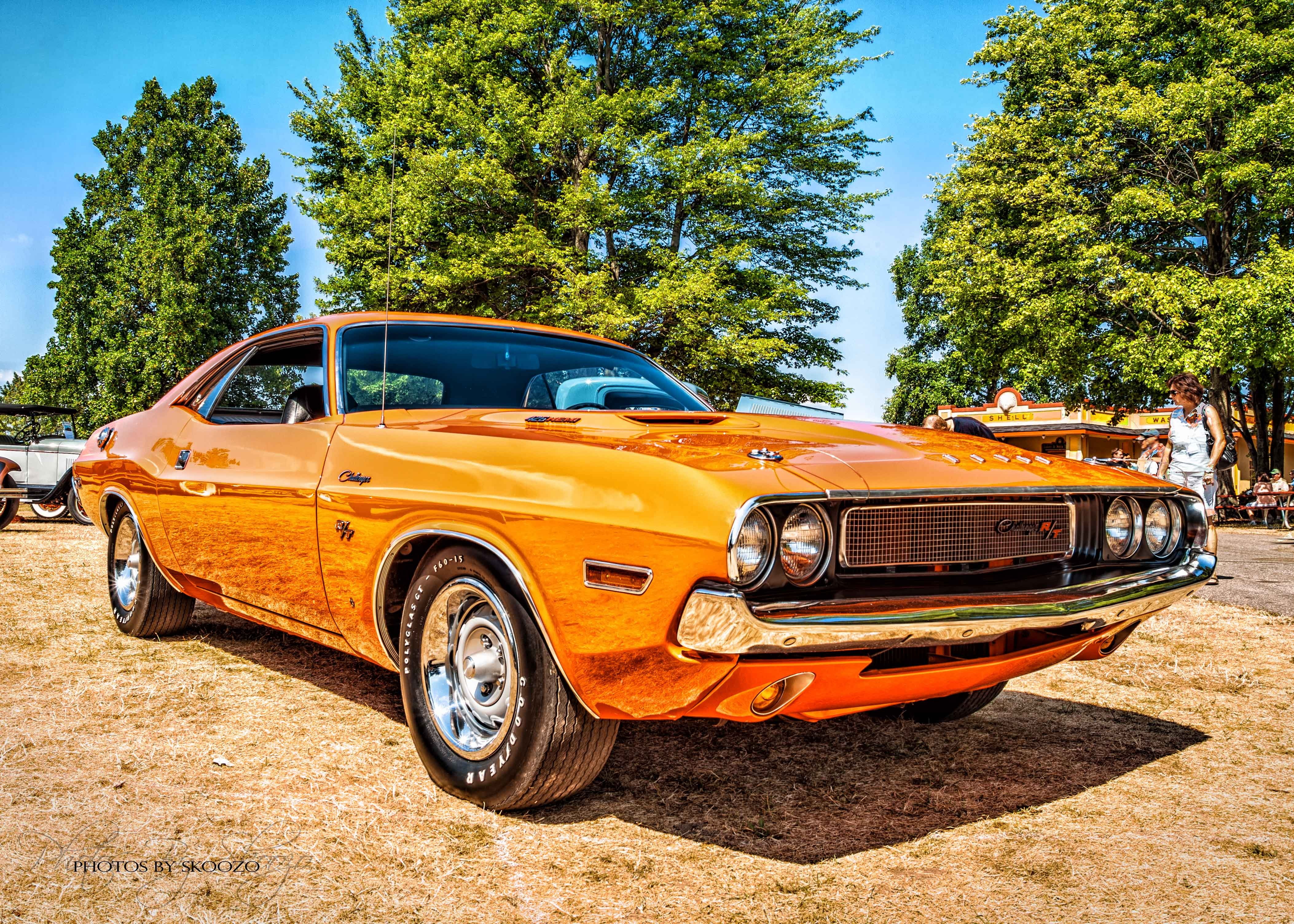 1970, dodge, cars, muscle, challenger, 4K, classic, HD Wallpaper