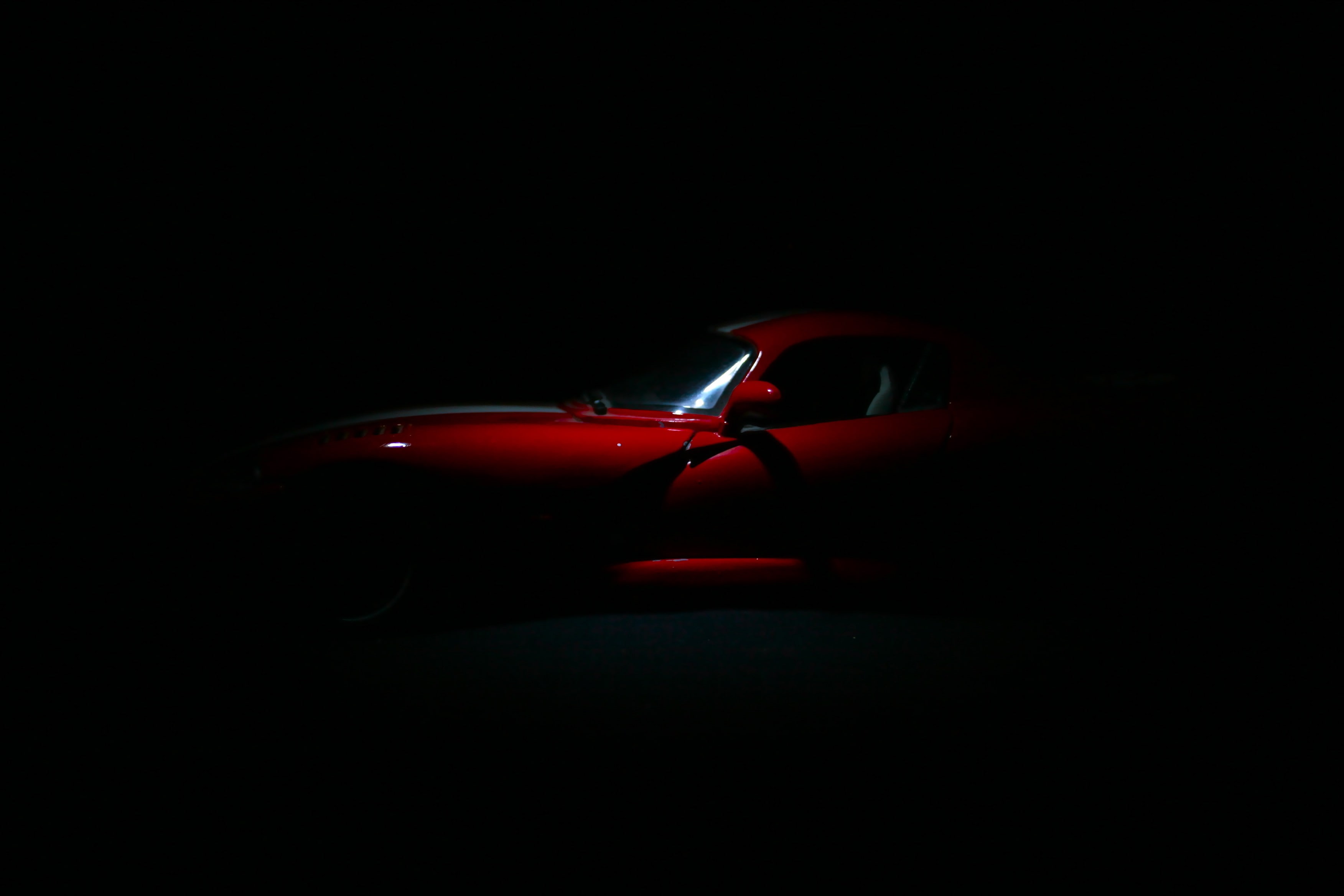 red, transportation, close-up, indoors, Dodge Viper SRT10, motor vehicle, night, tail light, one person, land vehicle, cut out, human body part, copy space, HD Wallpaper