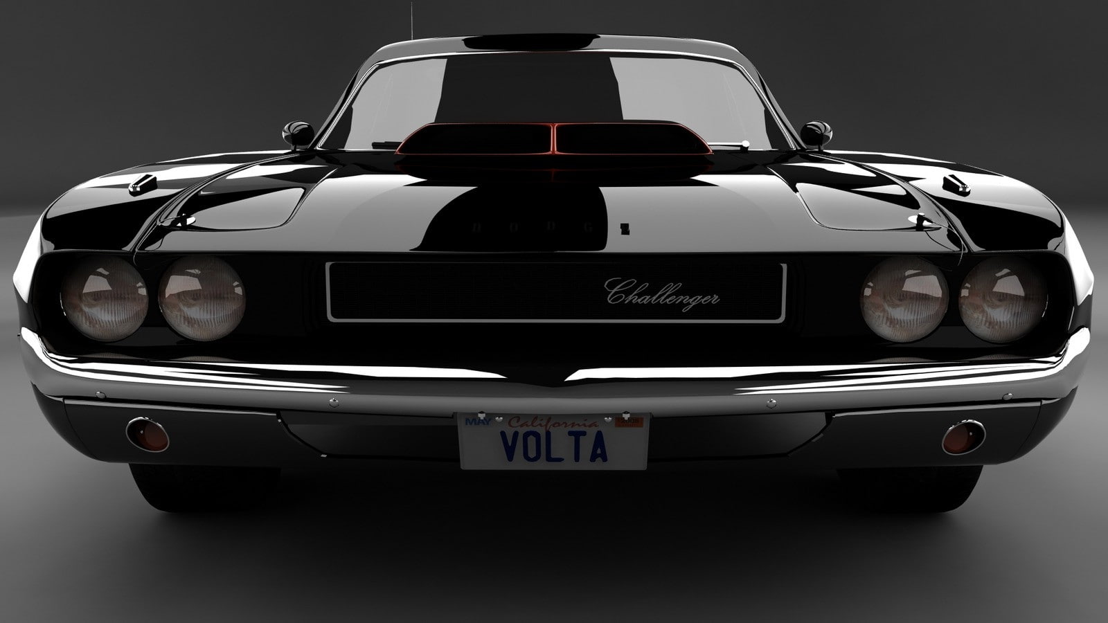 black background, text, Dodge, indoors, 720P, retro styled, close-up, Dodge Challenger, security, motor vehicle, luxury, number, western script, land vehicle, HD Wallpaper