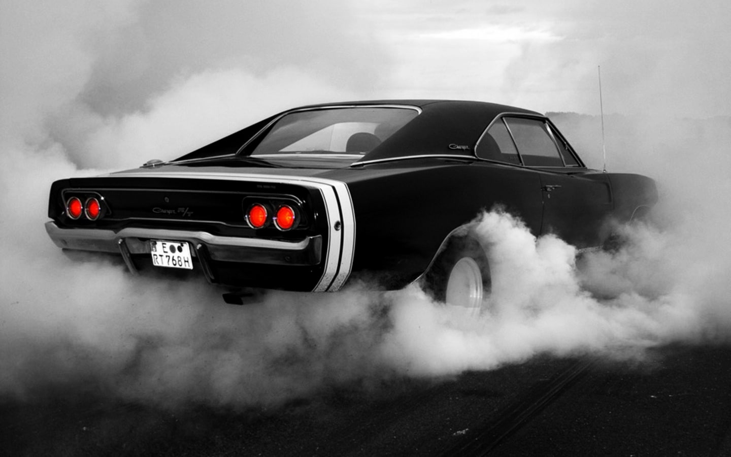 cars, rod, Tuning, smoke - physical structure, sports car, transportation, charger, muscle, land vehicle, auto racing, cloud - sky, day, no people, retro styled, HD Wallpaper