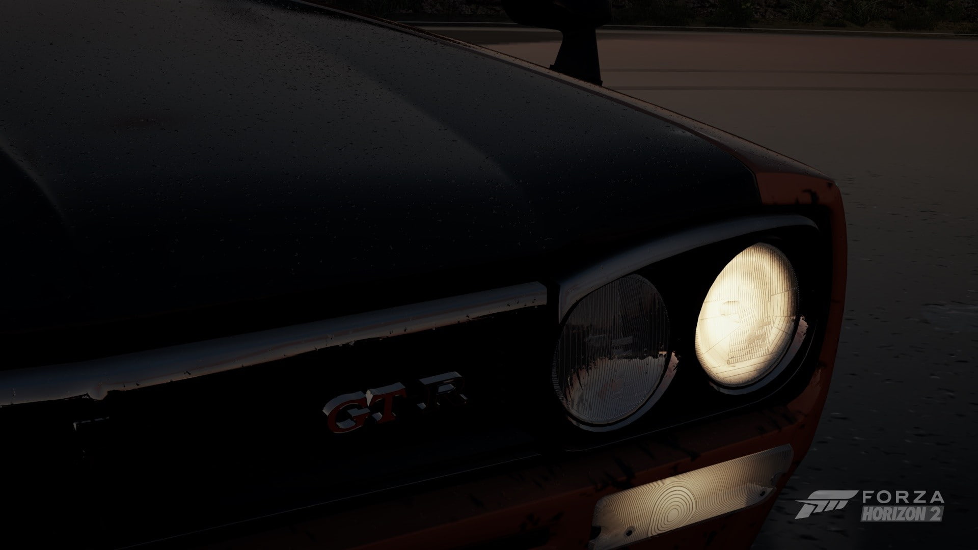 Forza Horizon 2, night, nissan gt 2000, Forza Motorsport, car, 1080P, Nissan, lights, HD Wallpaper