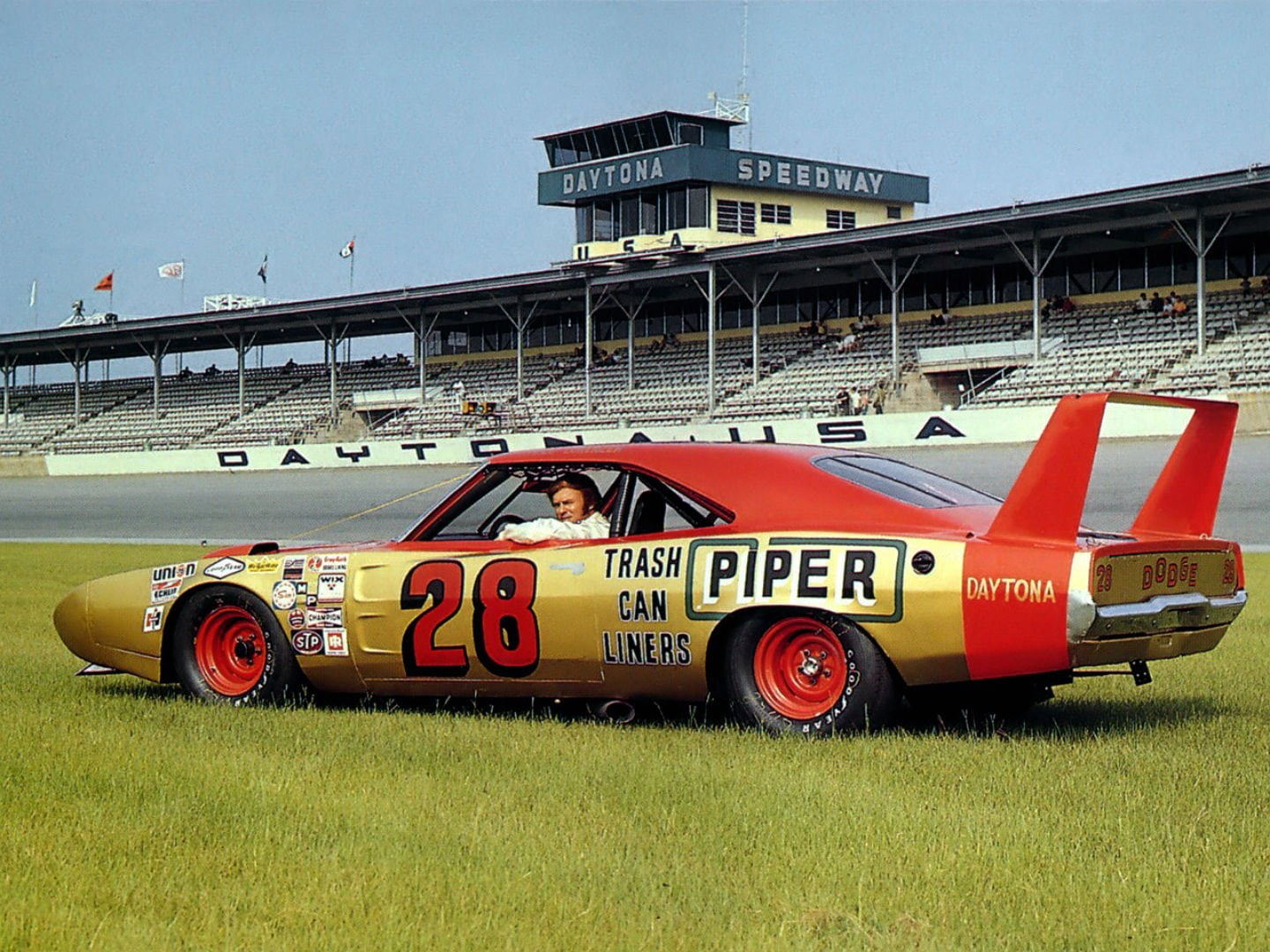 dodge, charger, muscle, classic, nascar, race, 720P, daytona, racing, 1969, HD Wallpaper