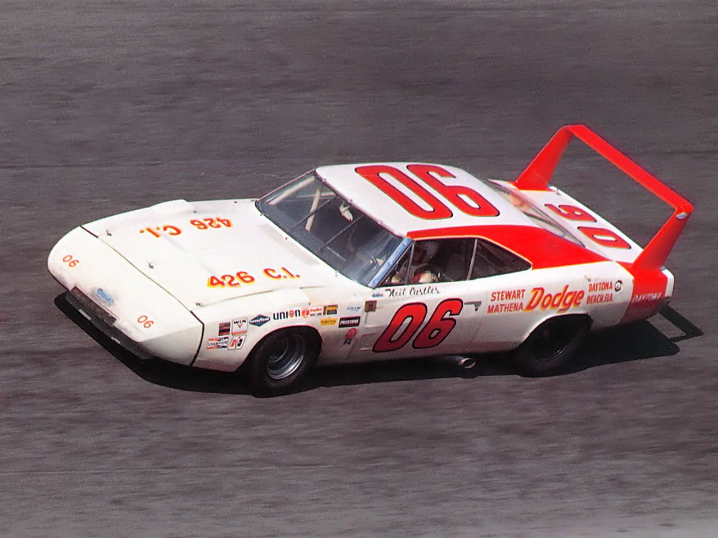 dodge, race, charger, 720P, racing, classic, muscle, daytona, 1969, nascar, HD Wallpaper