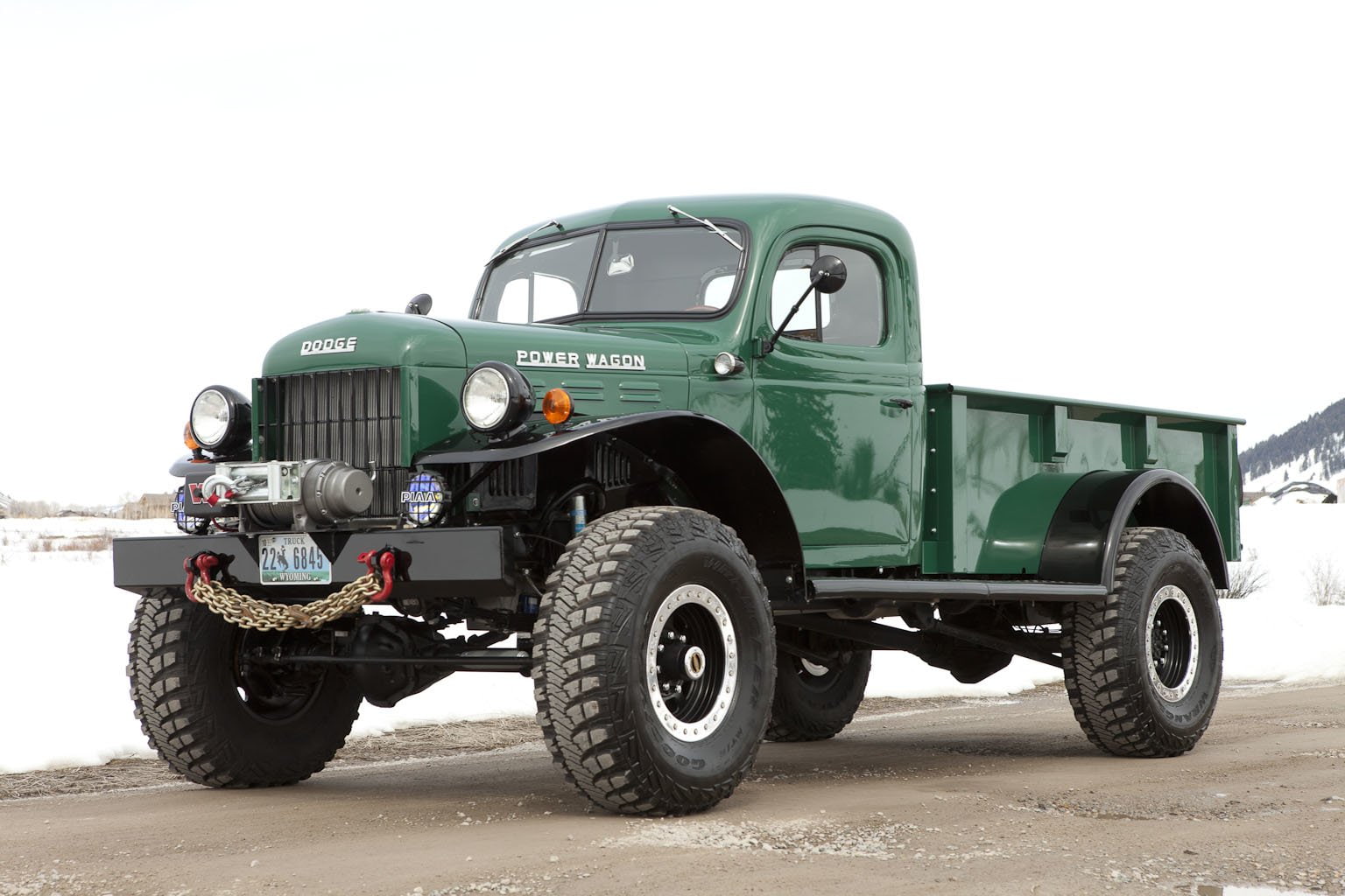 motor vehicle, land vehicle, mode of transportation, day, retro styled, old, Dodge, Dodge Power Wagon, side view, stationary, white color, tire, 720P, HD Wallpaper