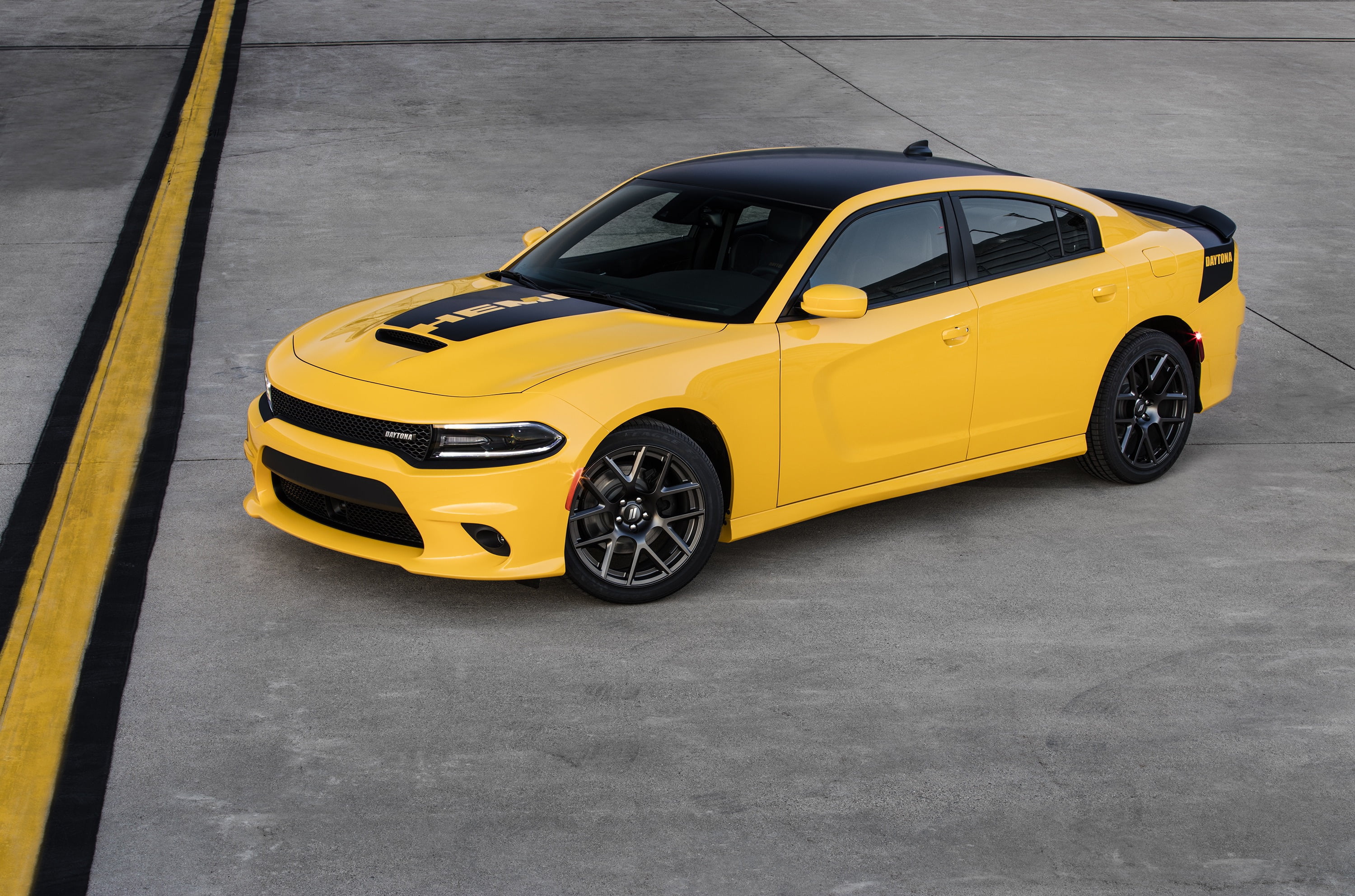 yellow, Daytona, Dodge, Charger, car, the charger, 2K, HD Wallpaper