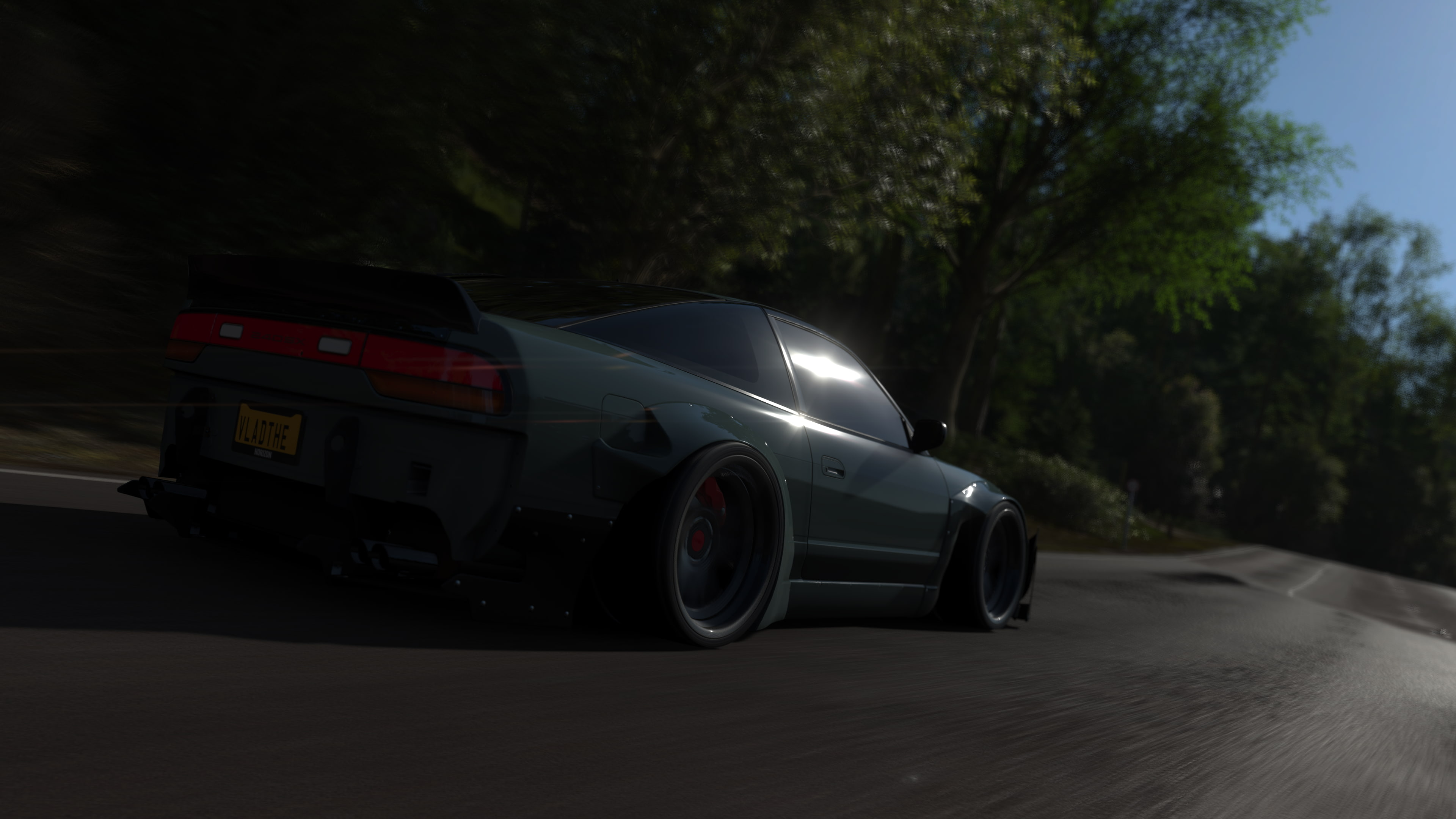 tire, road, day, plant, motion, travel, transportation, 4K, video games, blurred motion, Forza, outdoors, mode of transportation, city, wheel, street, HD Wallpaper