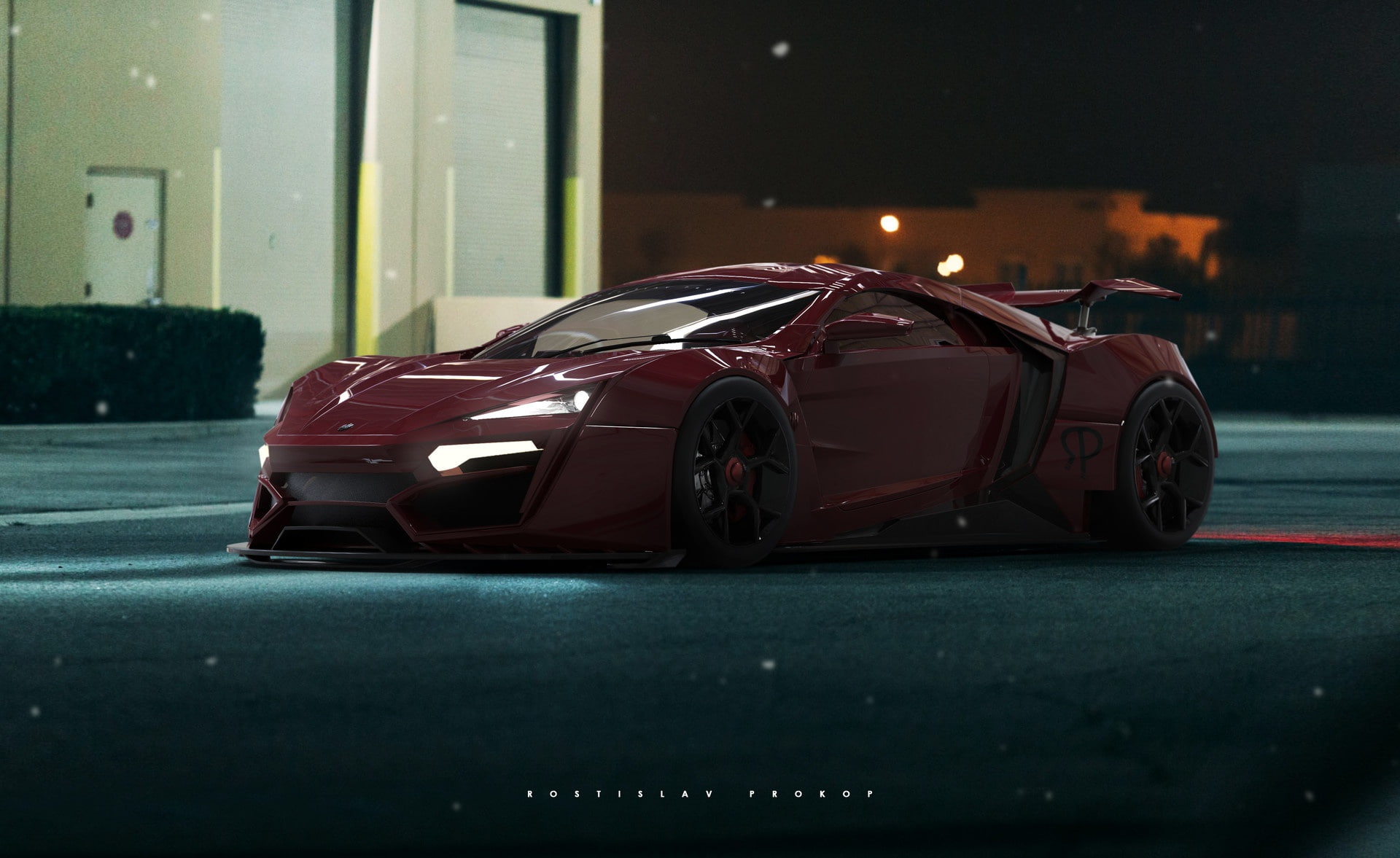 by Rostislav Prokop, Machine, 1080P, Lykan HyperSport, Supercar, Auto, HyperSport, Rendering, Lykan, Rostislav Prokop, Sports car, Transport and Vehicles, HD Wallpaper