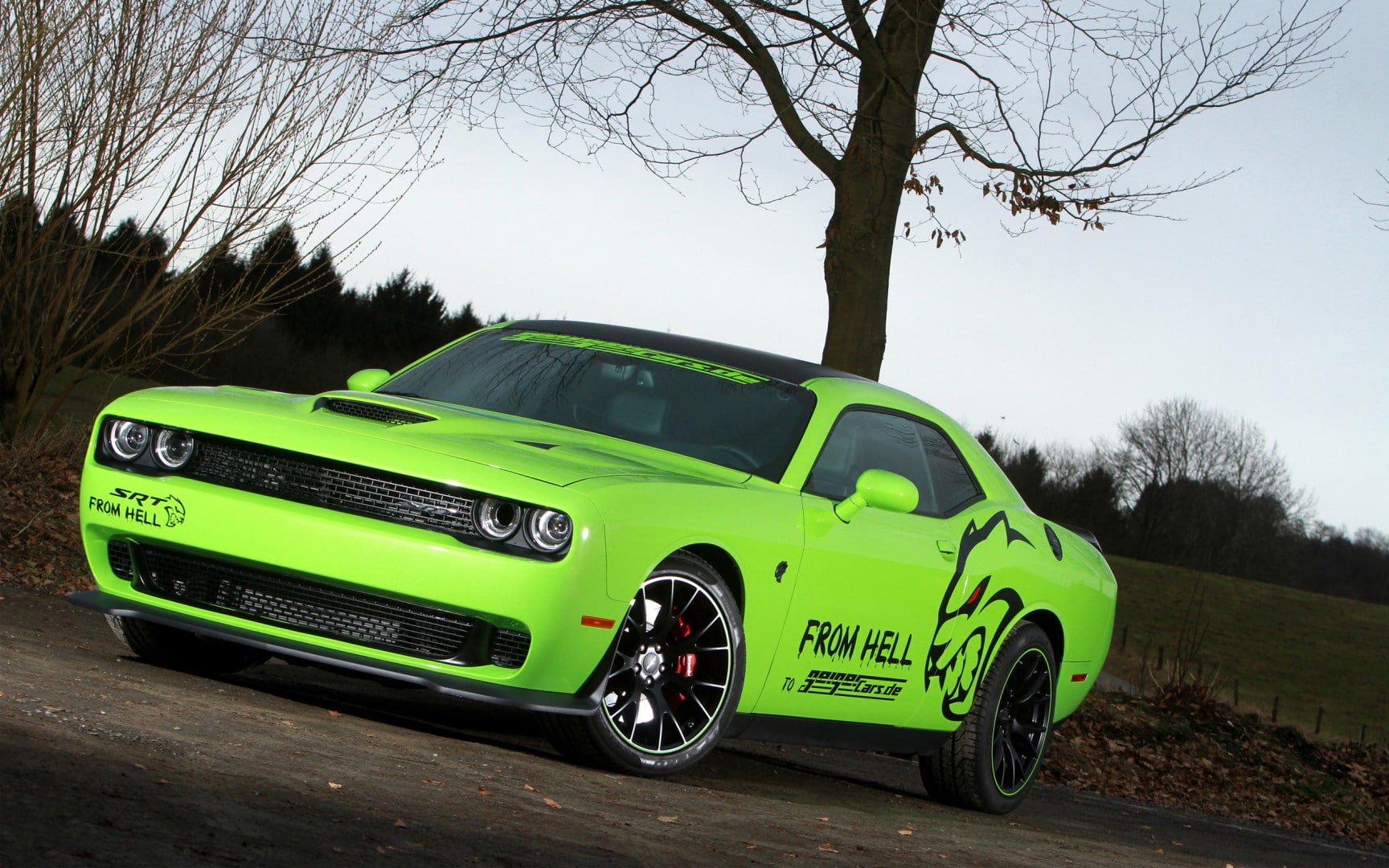720P, srt, dodge, hd, geigercars, challenger, hellcat, 2015, car, HD Wallpaper