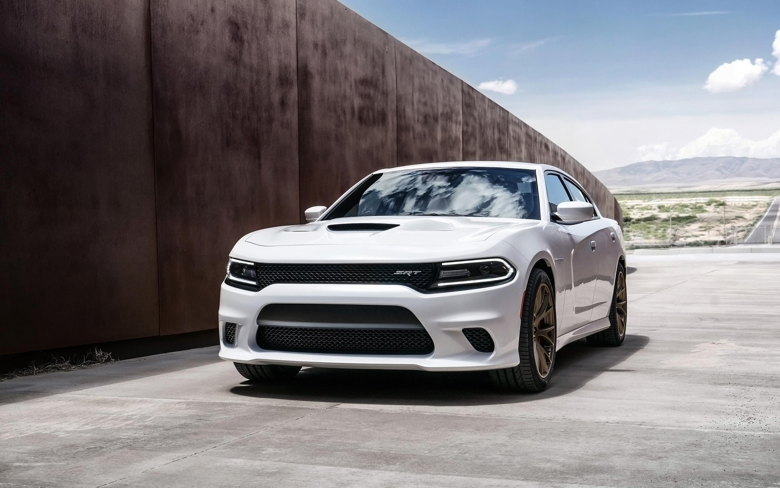 2015, white, hellcat, sedan, dodge, 2K, charger, srt, cars, HD Wallpaper