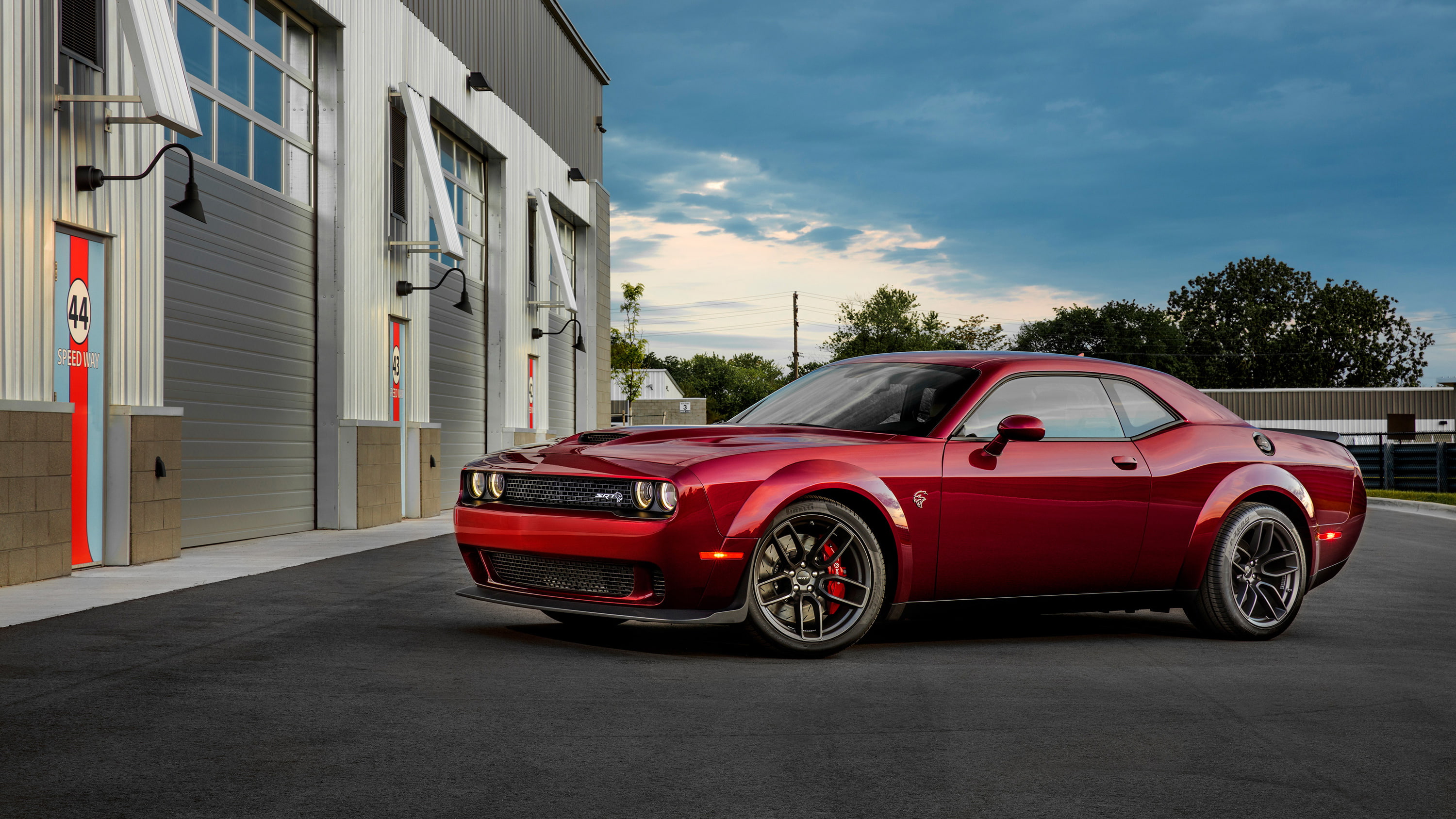Widebody, Dodge, Challenger, 2K, Hellcat, 2018, HD Wallpaper