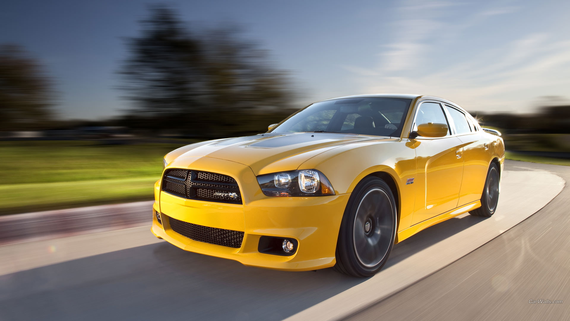 hd, blur, motion, charger, 1080P, cars, dodge, srt, HD Wallpaper