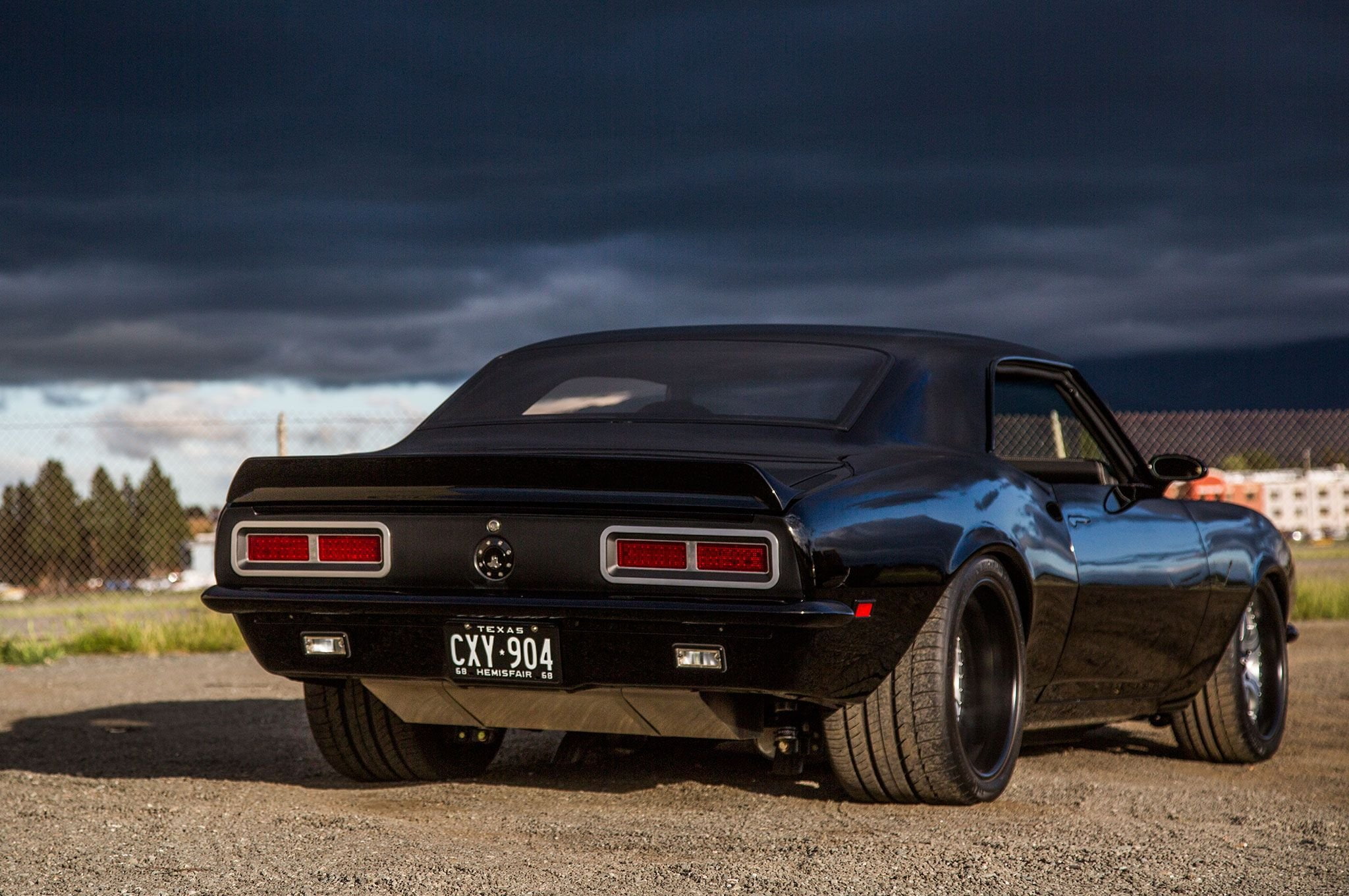 chevy, cars, 1080P, black, camaro, 1968, pro, touring, HD Wallpaper