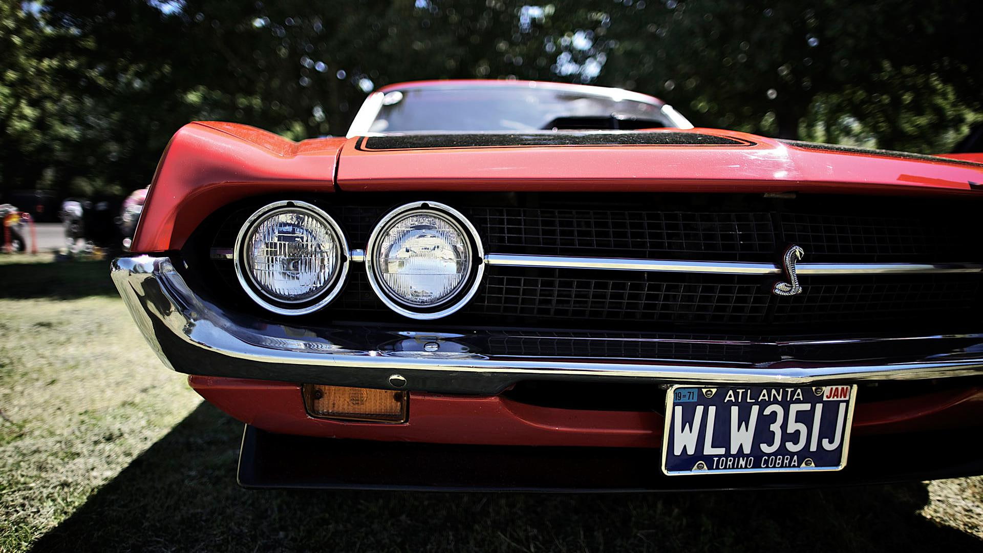 red, ford, torino, cars, sedan, black, 1080P, cobra, HD Wallpaper