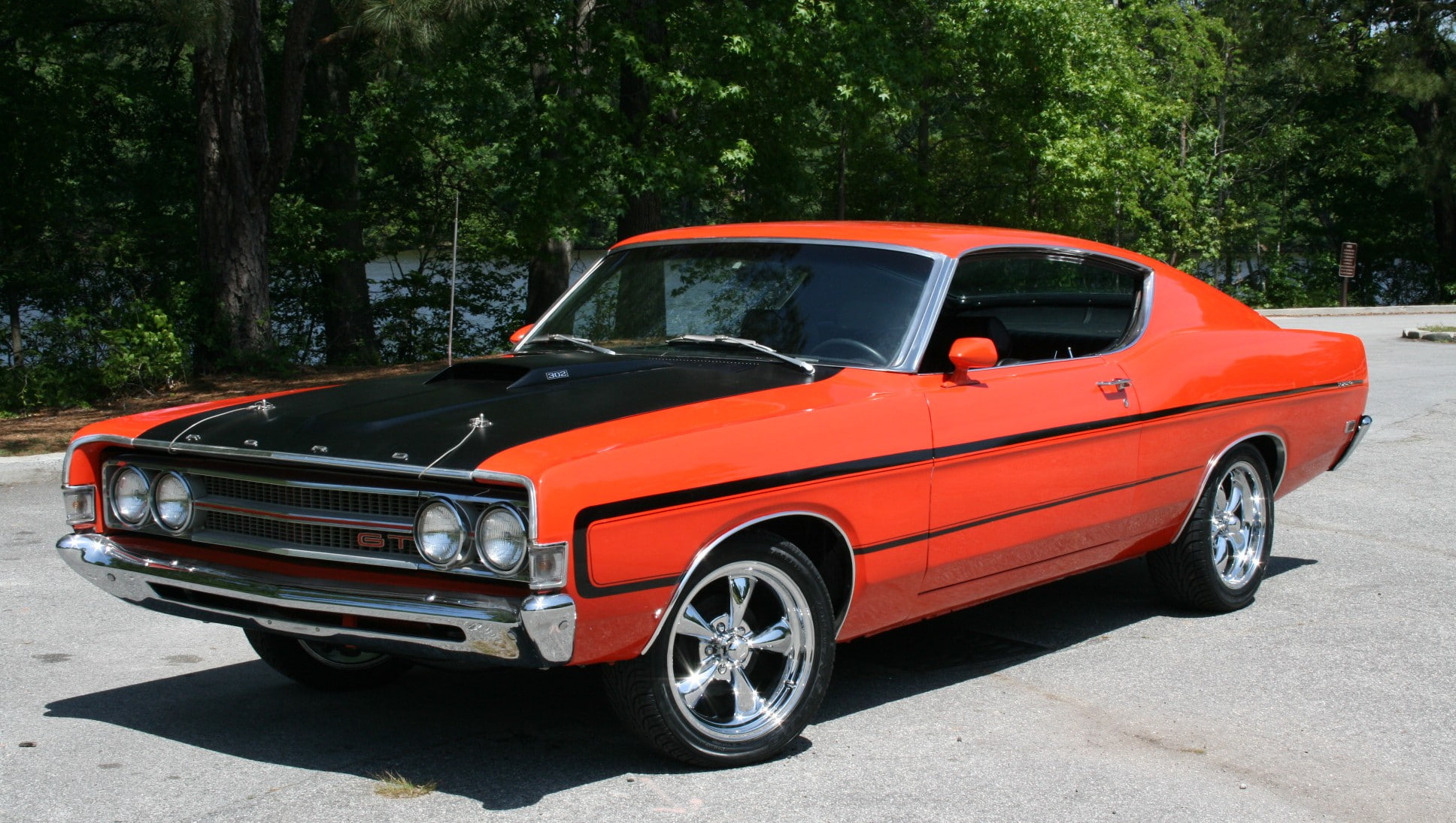 1080P, classic, muscle, ford, torino, HD Wallpaper