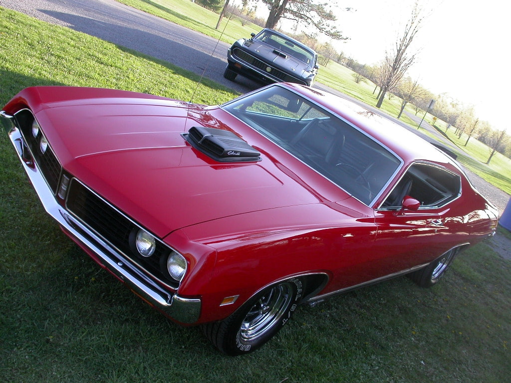 car, art, cars, 480P, Ford, classic, muscle, gt, torino, hd, HD Wallpaper