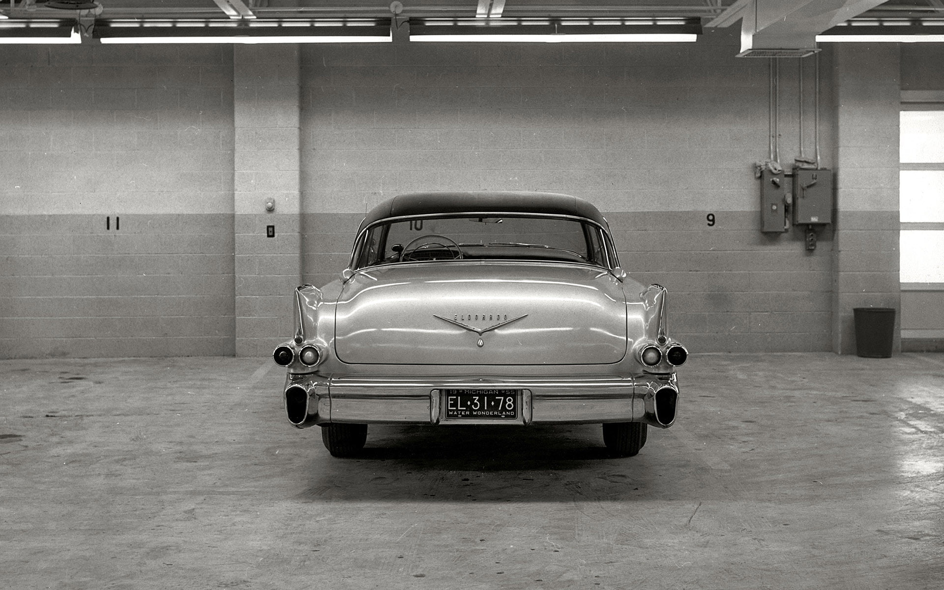 1080P, eldorado, car, classic, cars, cadillac, hd, bw, shorpy, HD Wallpaper