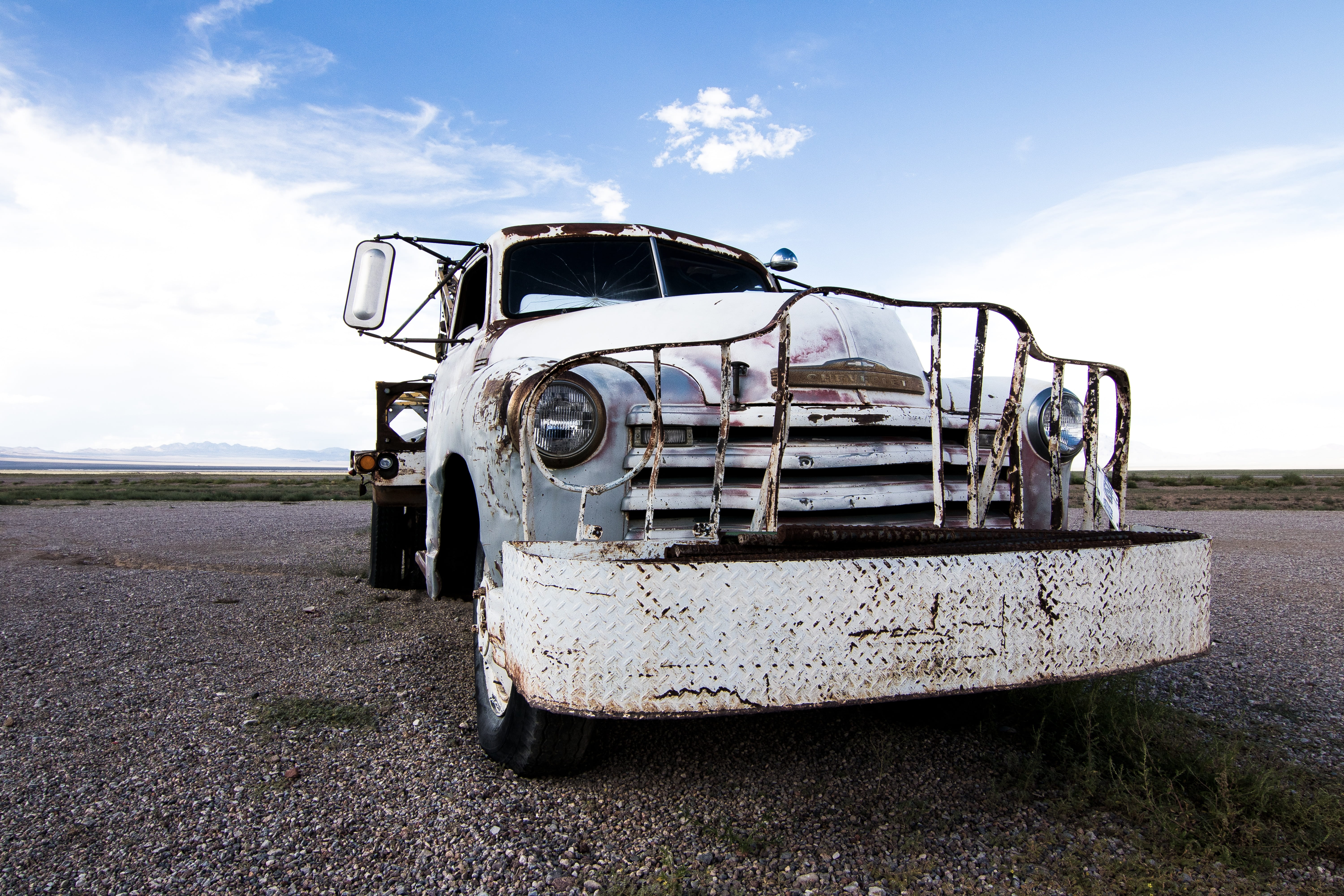 auto, arizona, spotlight, america, nostalgic, oldtimer, no people, cloud - sky, restored, automotive, pickup, landscape, us car, rarity, field, old truck, HD Wallpaper