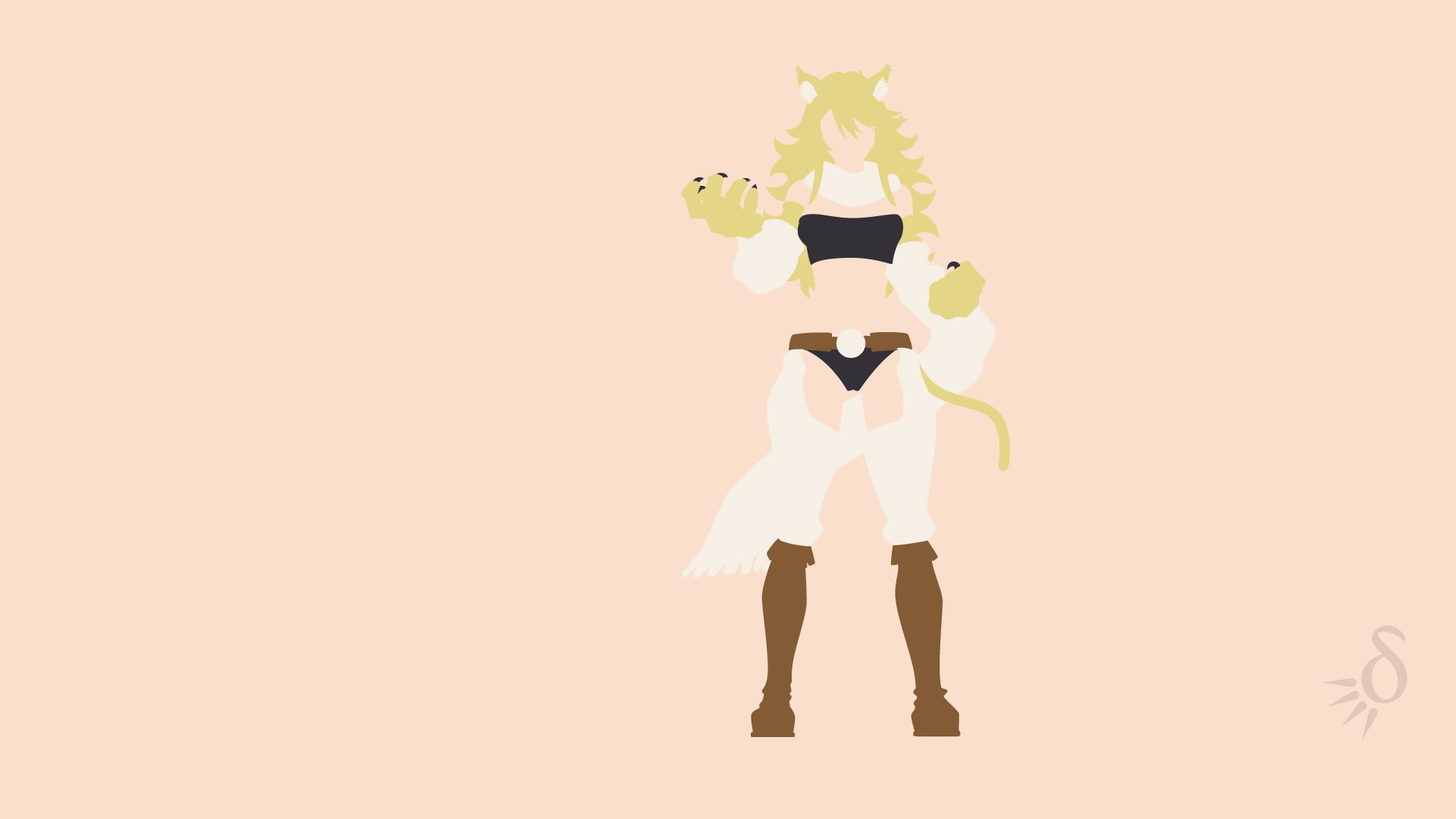 Akame ga Kill!, anime girls, minimalism, anime, simple background, 1080P, Leone, HD Wallpaper