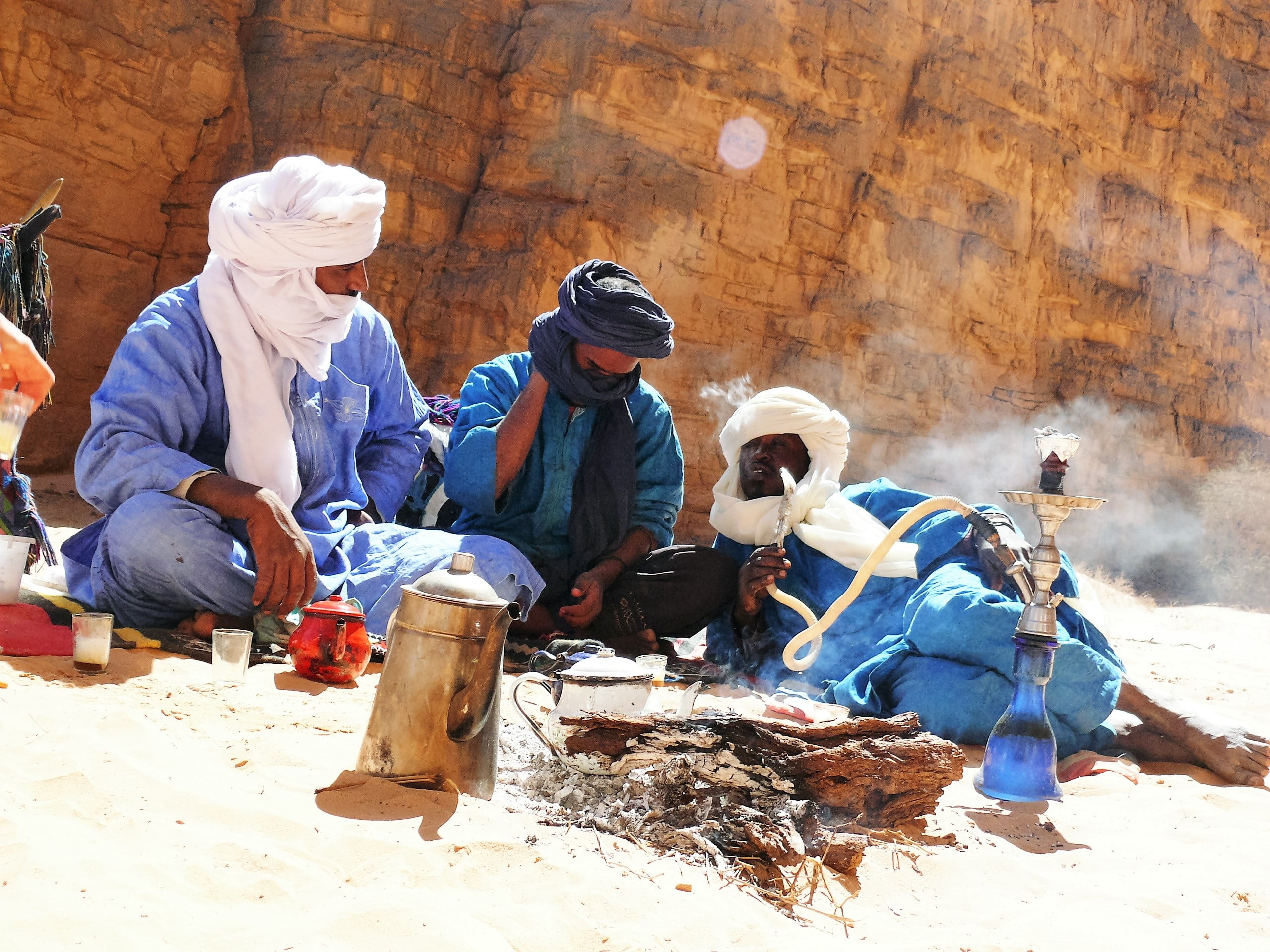 libya, mature adult, touareg, people, day, males, winter, group of people, women, adult, sitting, togetherness, cooperation, land, hookah, full length, HD Wallpaper