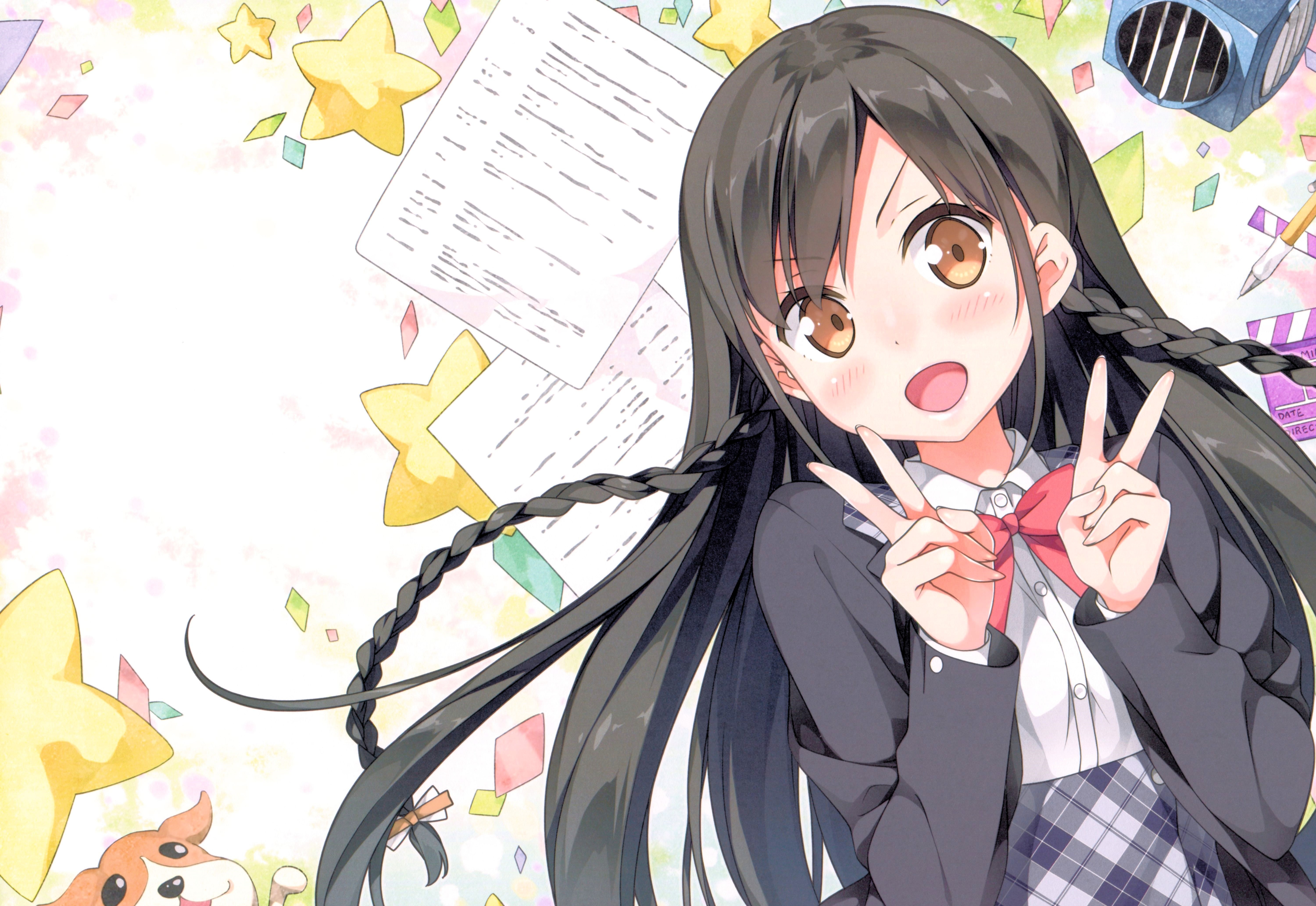Koi Suru Kanojo no Bukiyou na Butai, 5K, Sena Nanase, Anime, HD Wallpaper