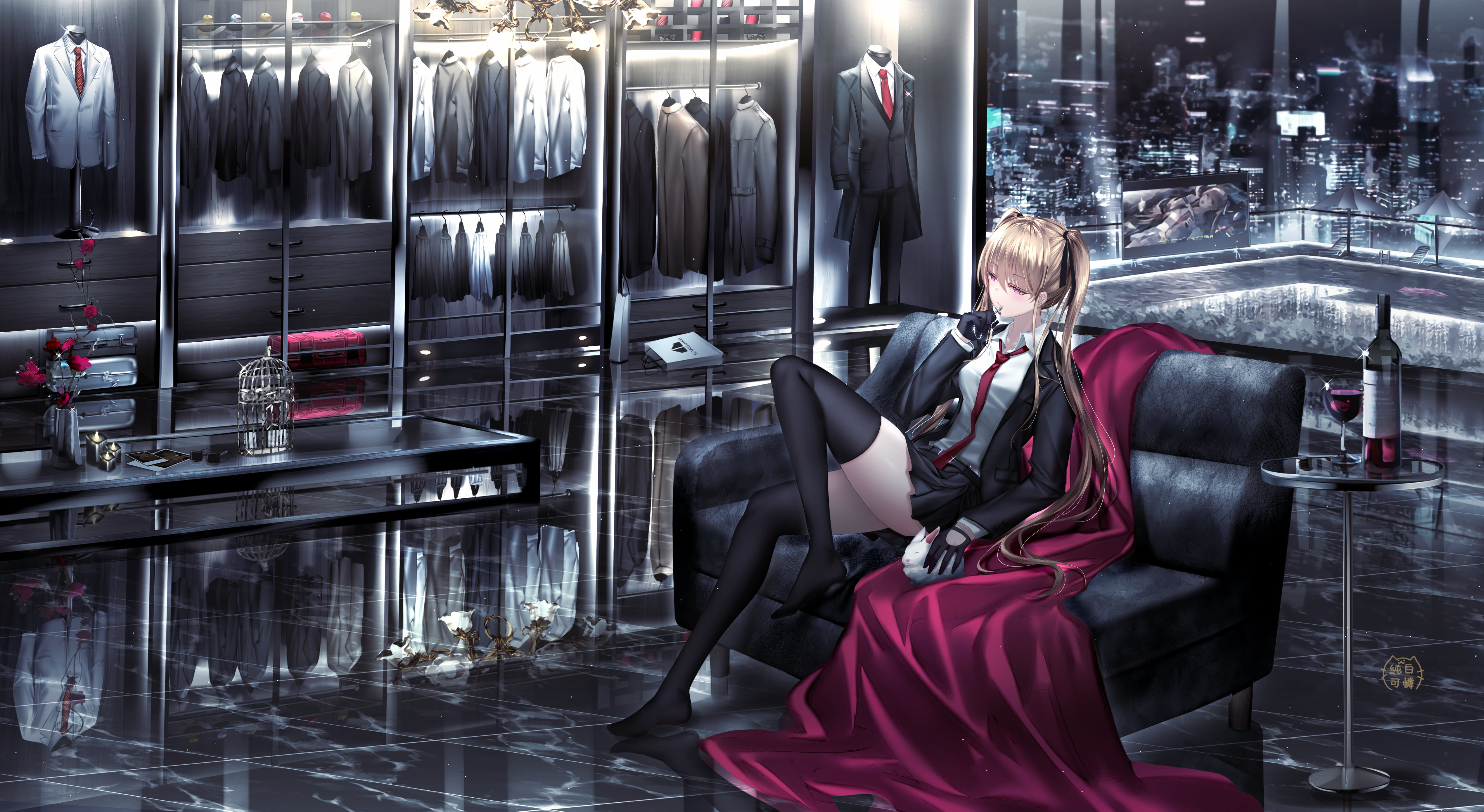 junpaku karen, anime girls, anime, 4K, HD Wallpaper