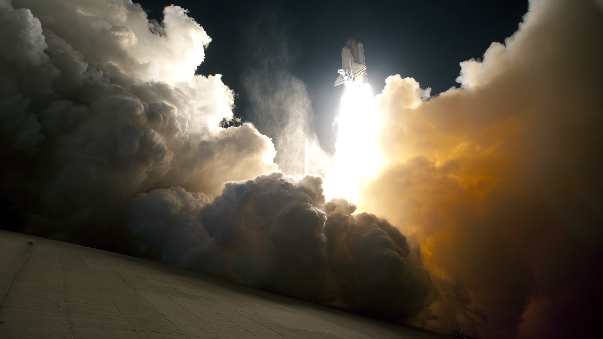 2K, space, art, Liftoff, Space Shuttle, aircraft, hd, shuttle, x, HD Wallpaper