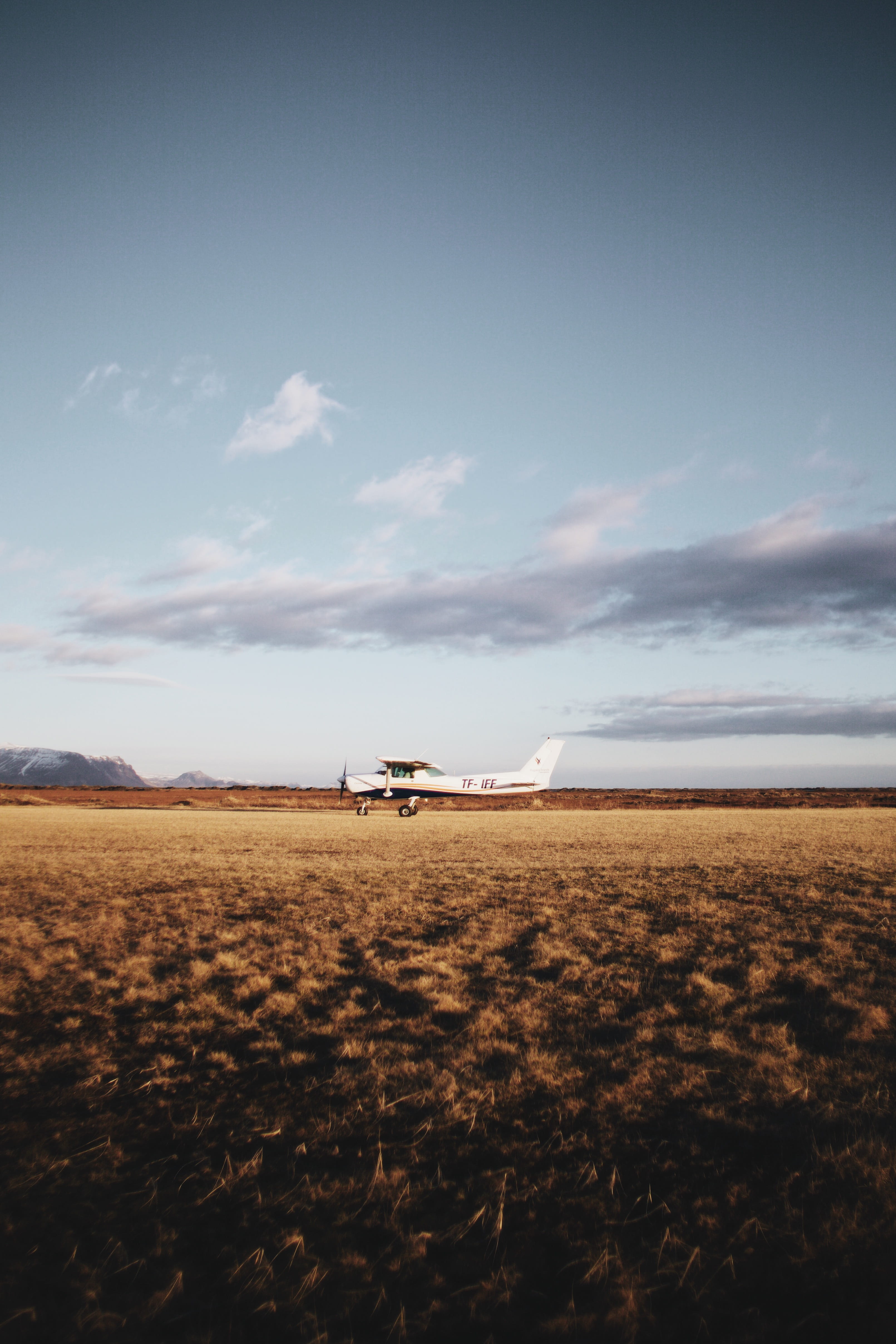 orange, liftoff, field, sunset, air Vehicle, sunrise, plane, sky, takeoff, islande, gradiant, outdoors, small plane, travel, rural Scene, photography, iceland, Phone HD Wallpaper