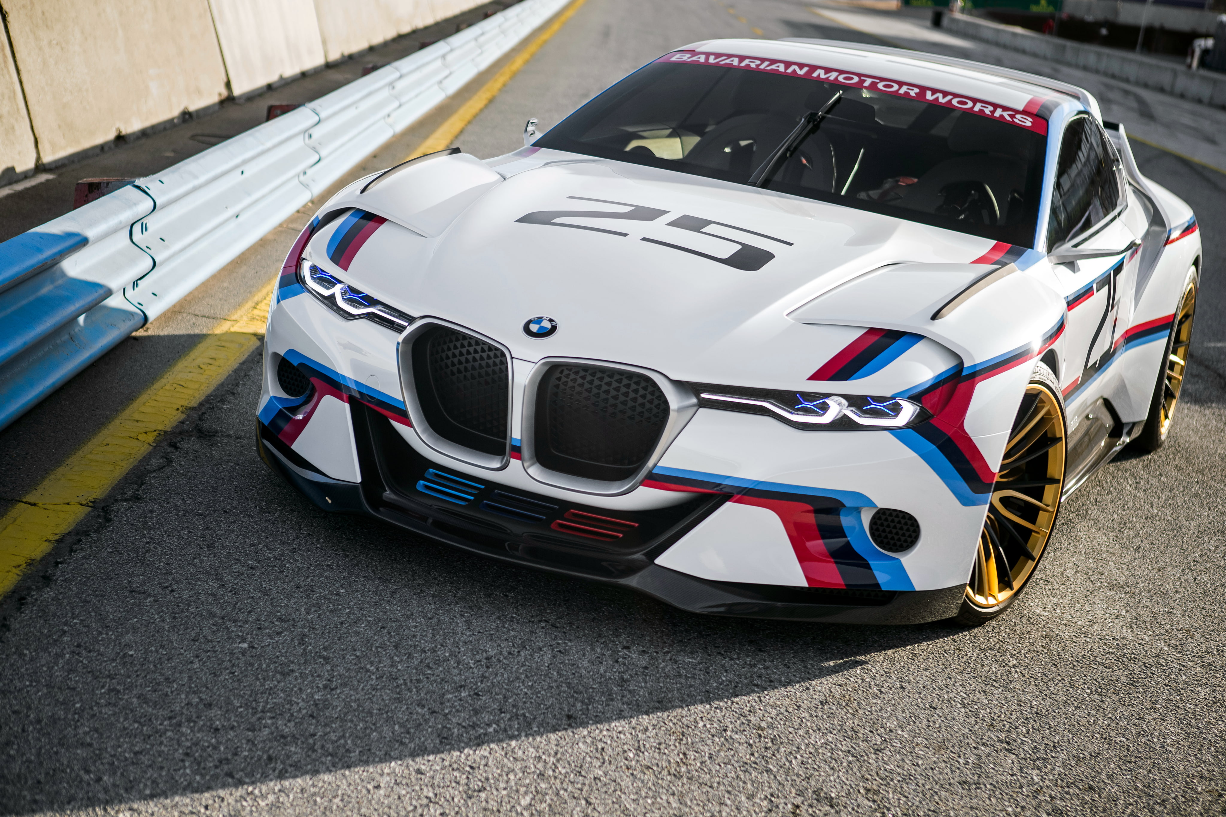blue, Hommage R, coupe, red, 4K, CSL, 2015, white, supercar, BMW, Hommage, HD Wallpaper